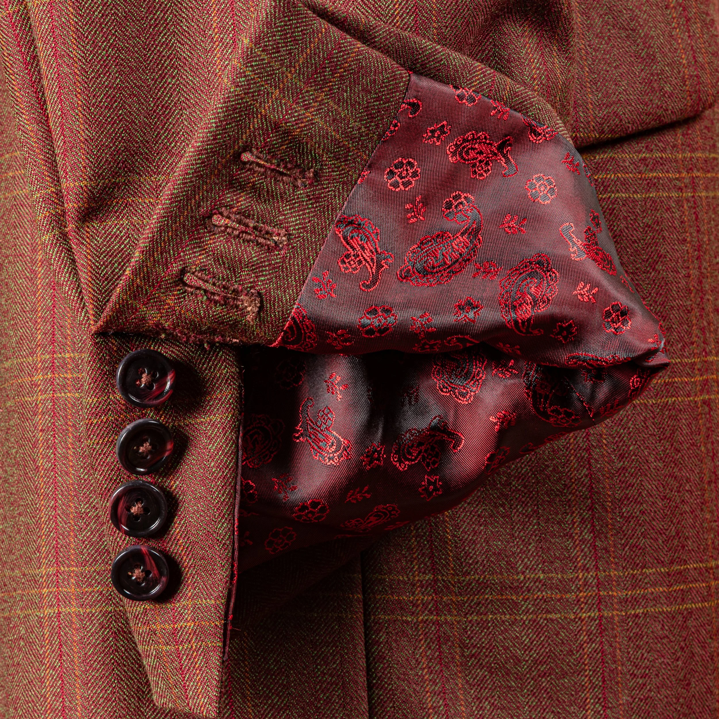 Bespoke tweed jacket in a red-gold check - Bateman Ogden Town & Country-16.jpg