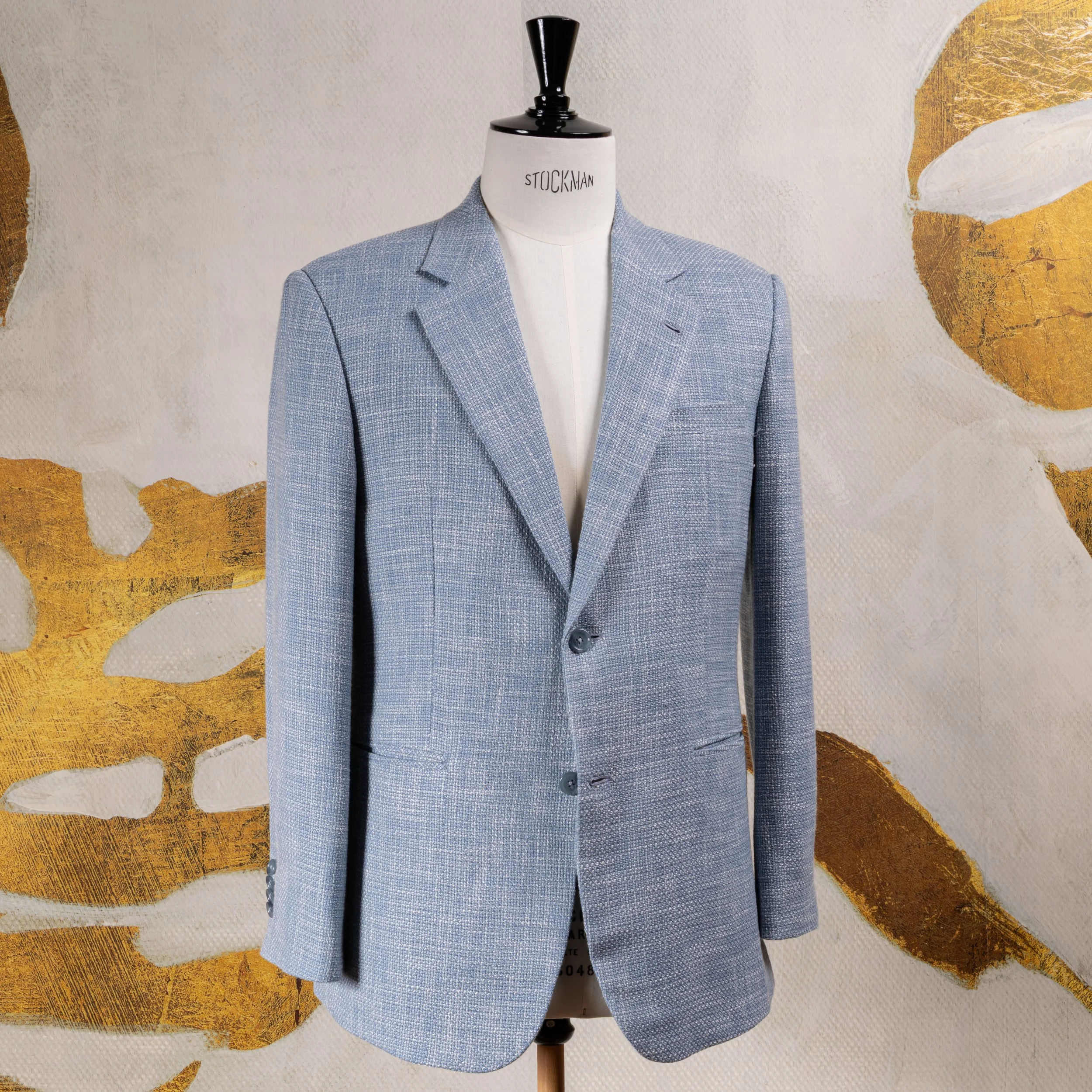 Light blue bespoke jacket for work and leisure - Caccioppoli Napoli-2.jpg
