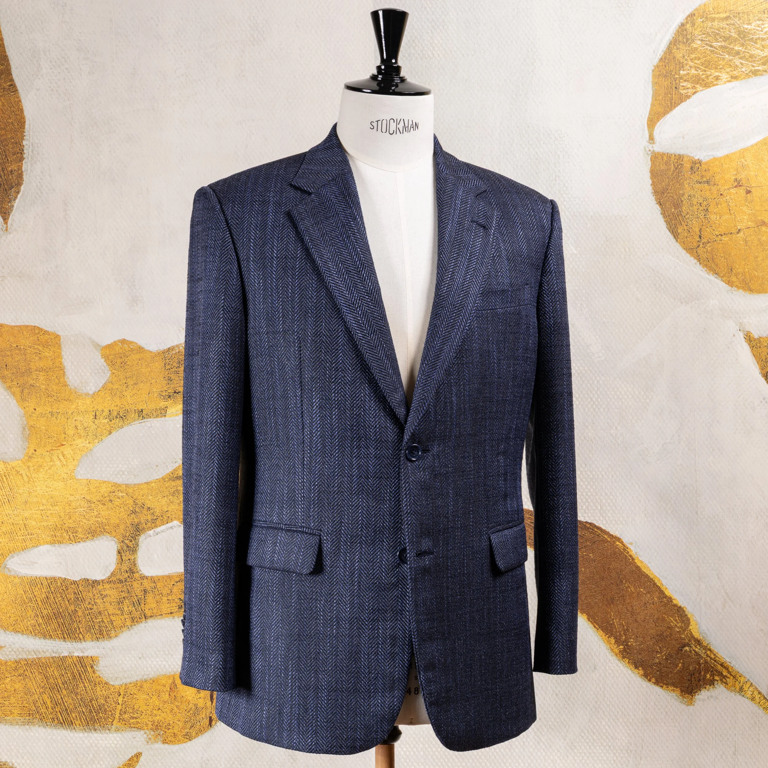 Dark blue bespoke jacket in wool and silk - Cerutti Oxygen-5.jpg