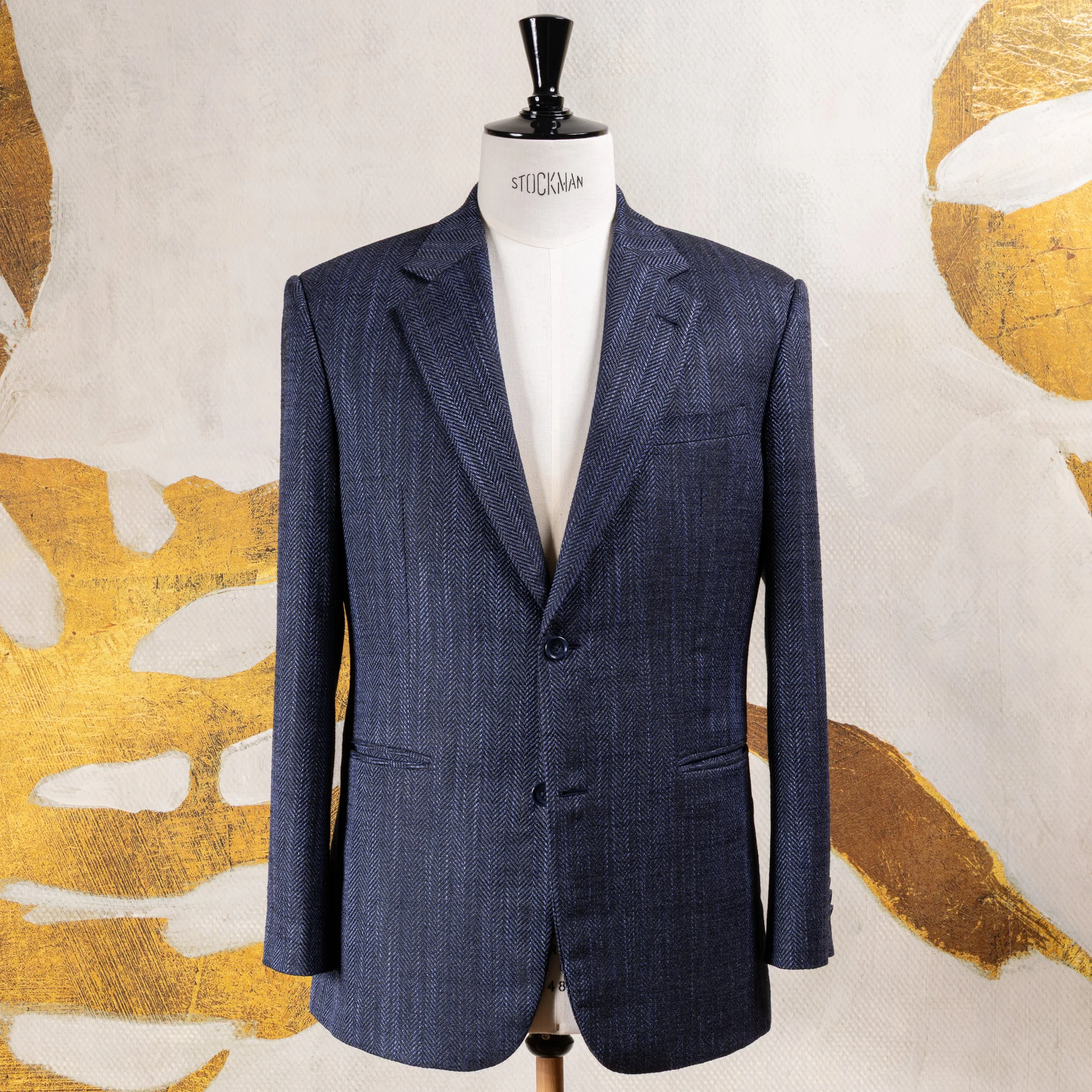 Dark blue bespoke jacket in wool and silk - Cerutti Oxygen-7.jpg