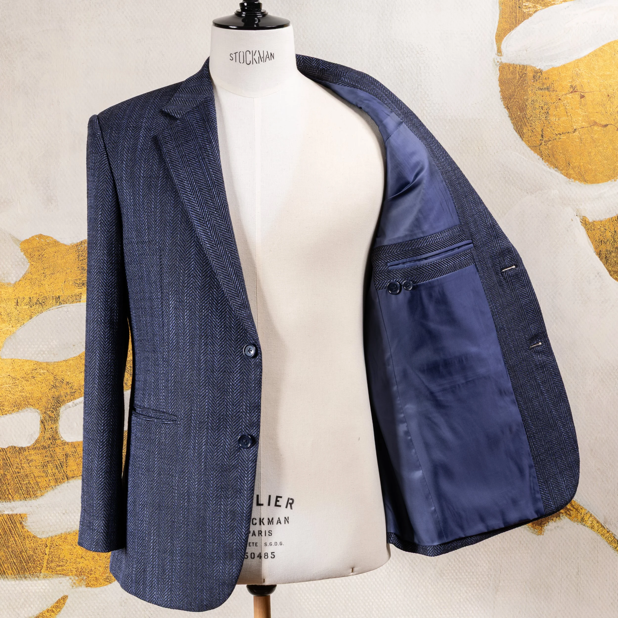 Dark blue bespoke jacket in wool and silk - Cerutti Oxygen-21.jpg