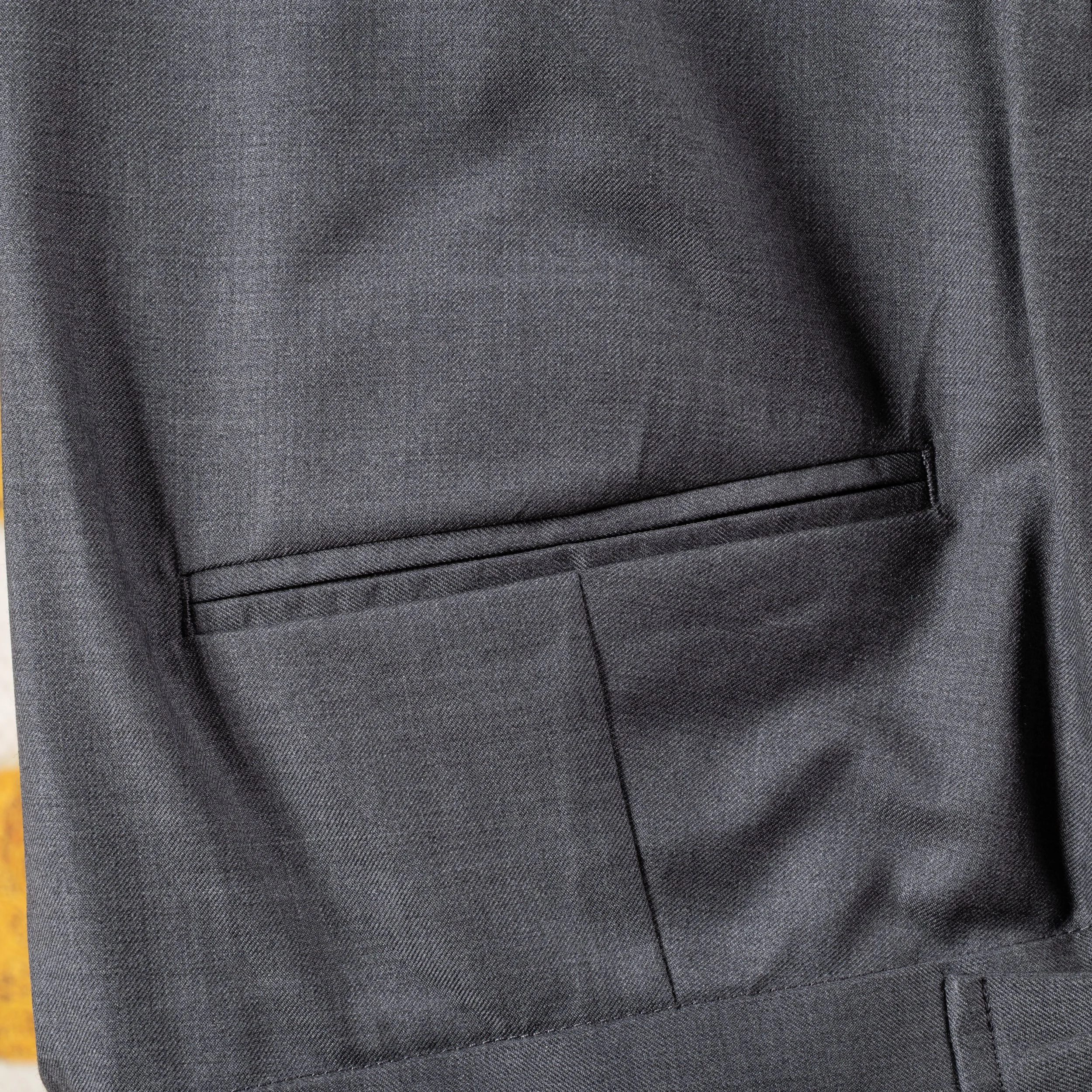 Grey bespoke trousers in Super 160's wool - Caccioppoli Napoli-2.jpg