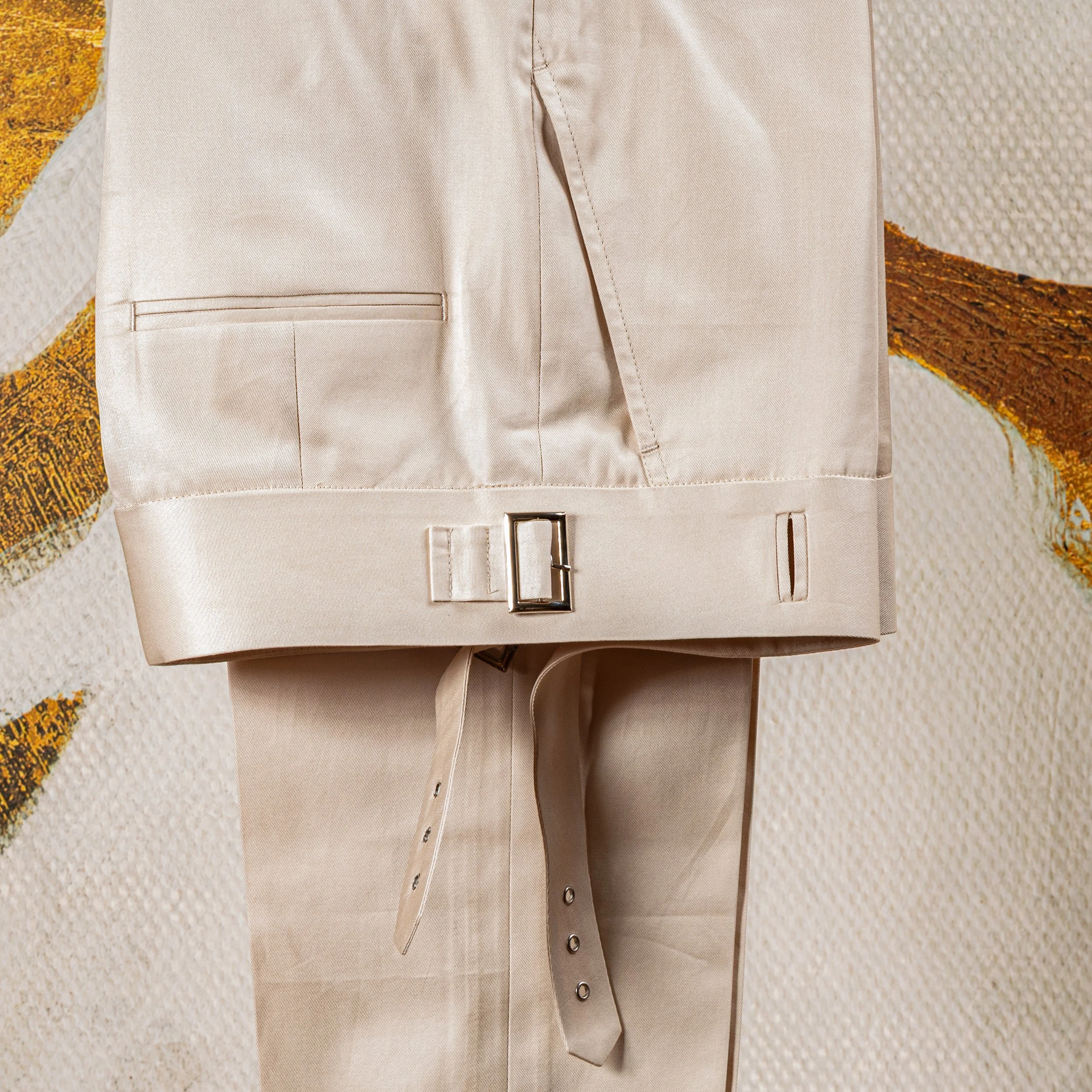 Bespoke Gurkha trousers in cotton - Holland & Sherry-2.jpg