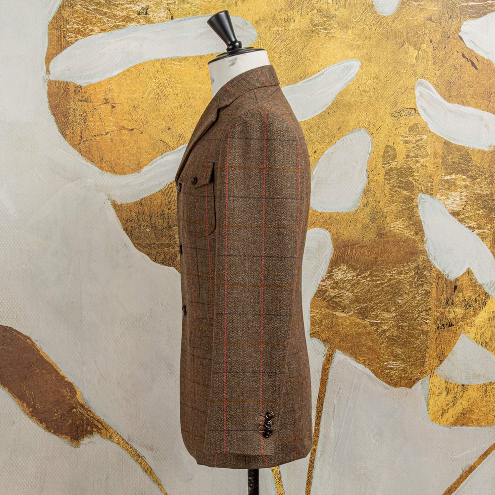 Country Jacket Brown Green Herringbone Tweed  Blue Red Check Bateman Ogden 26.jpg
