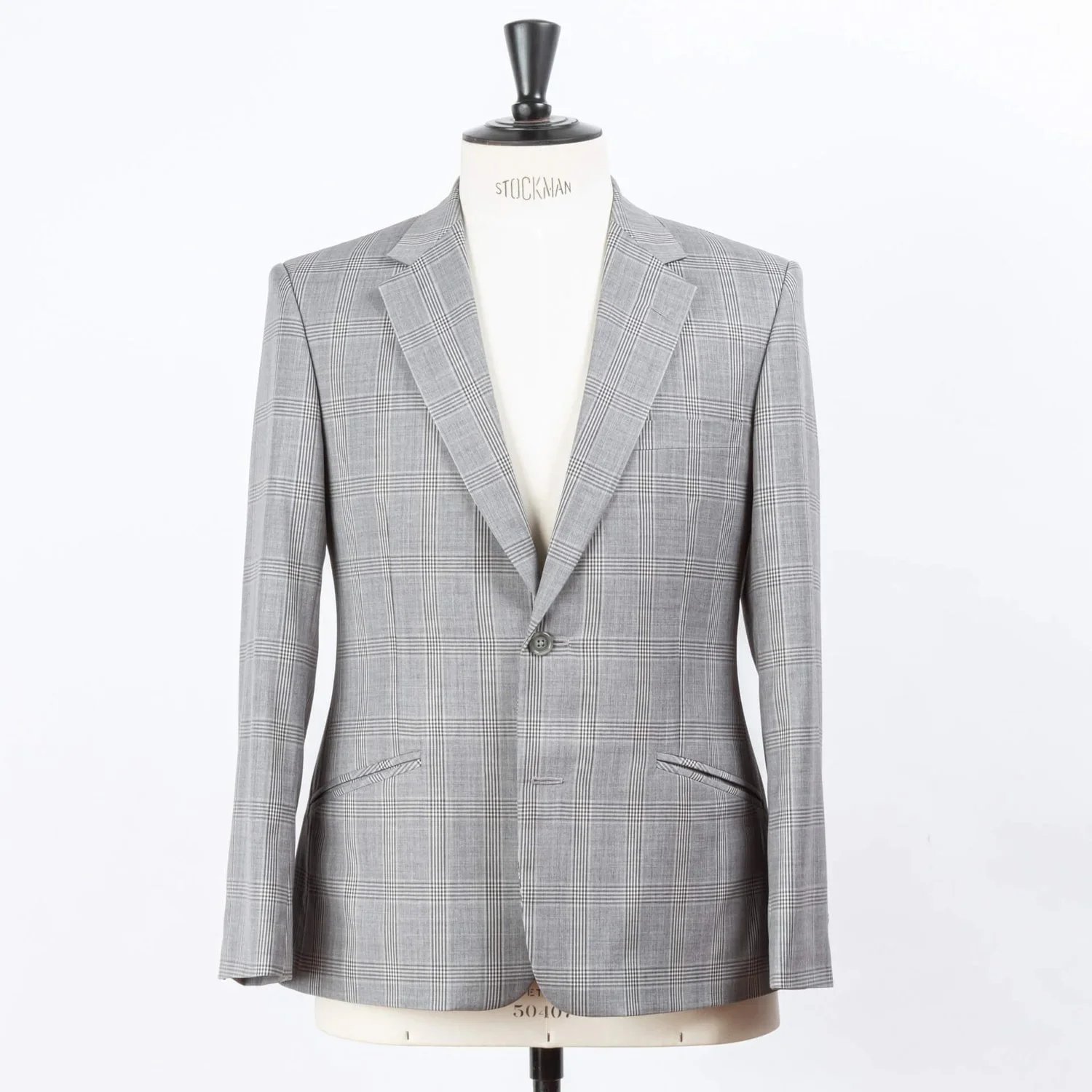 Grey checked wedding suit men Prince of Wales pattern - elegant bespoke groom suit Amsterdam