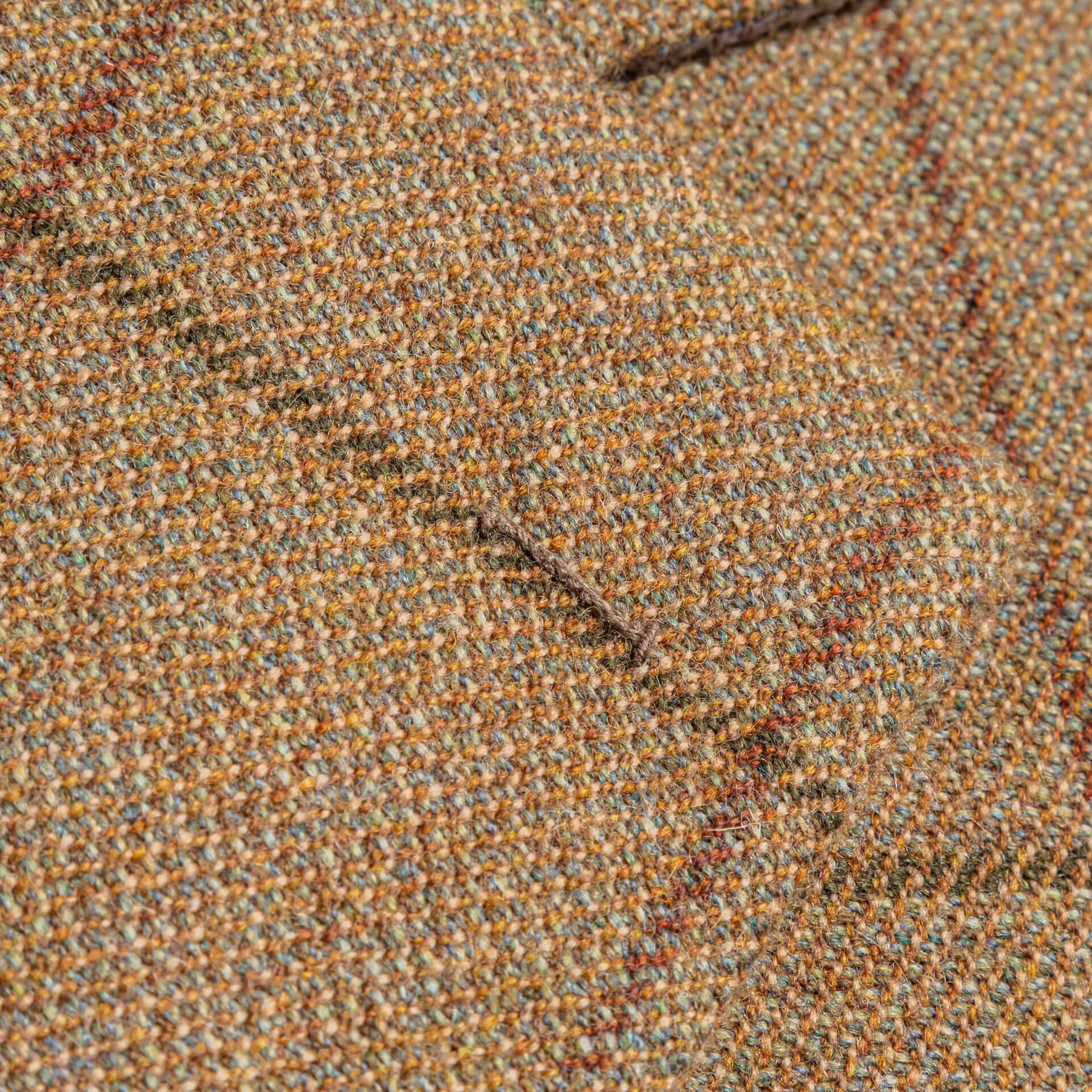 Bespoke tweed country jacket and waistcoat made from 500g Allsport II tweed
