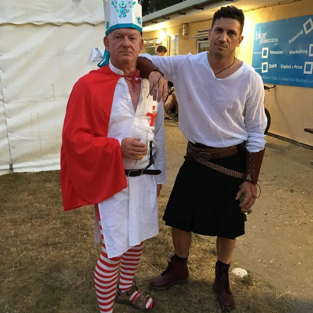 Mike and Pete looking exceptionally pleased with their evening attire