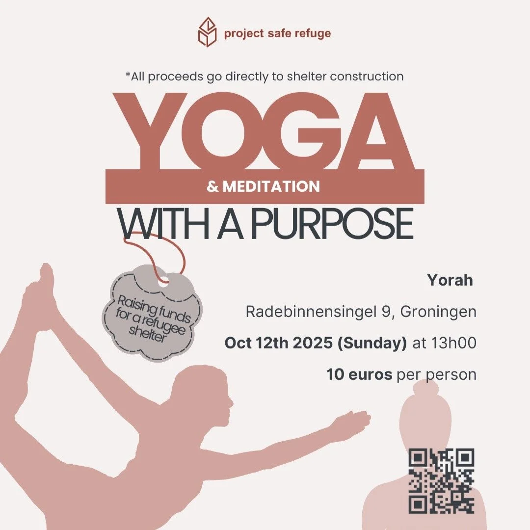 🧘‍♀️ Doe je mee met meditatie & yoga op donatiebasis? Je kan je opgeven via ons rooster (link in bio)!
💰Alle opbrengsten gaan naar een team van jonge architecten en bouwers die veilige plekken creëren voor mensen die dit nodig hebben