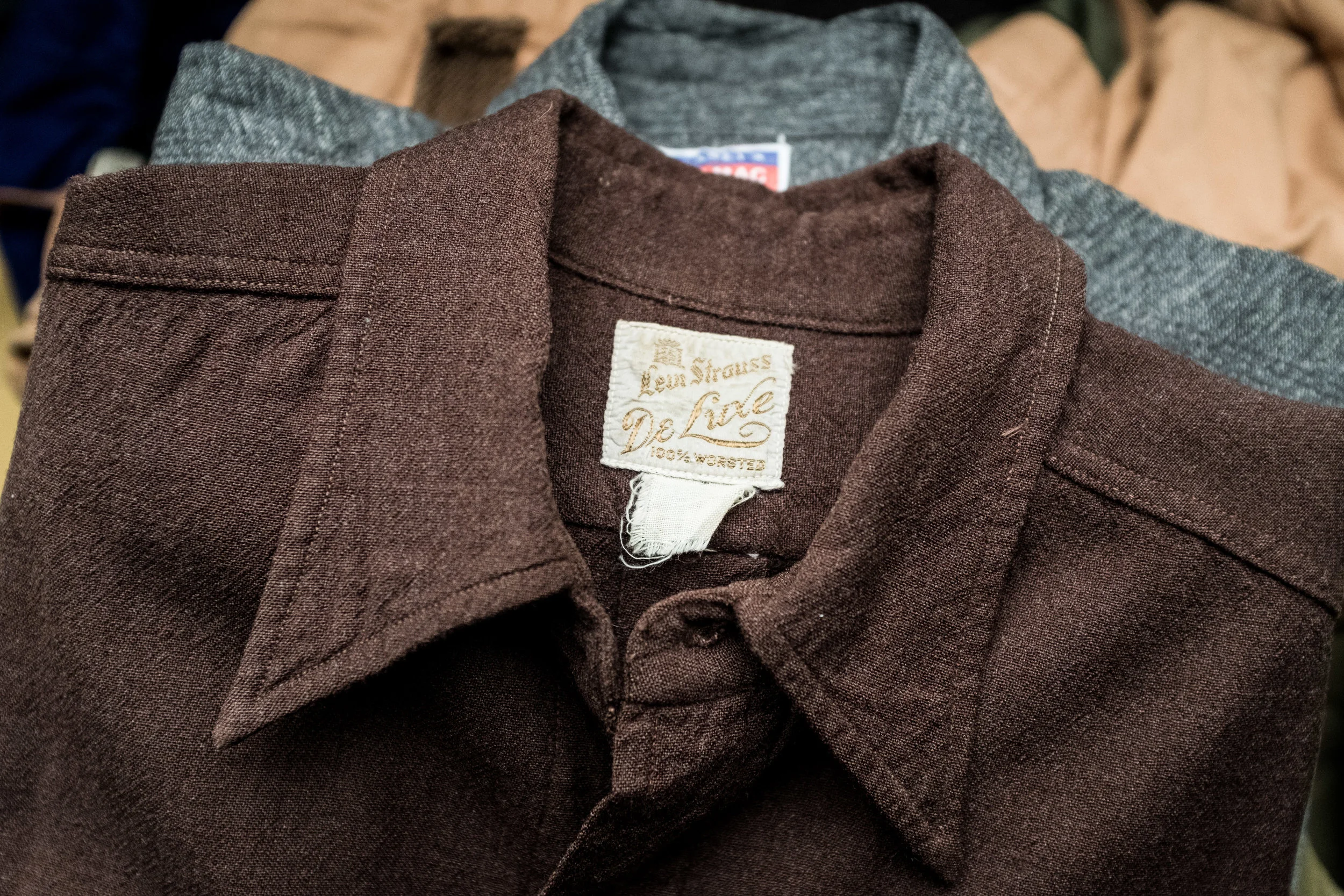 Vintage Original 1934 Levis Brown Work Shirt