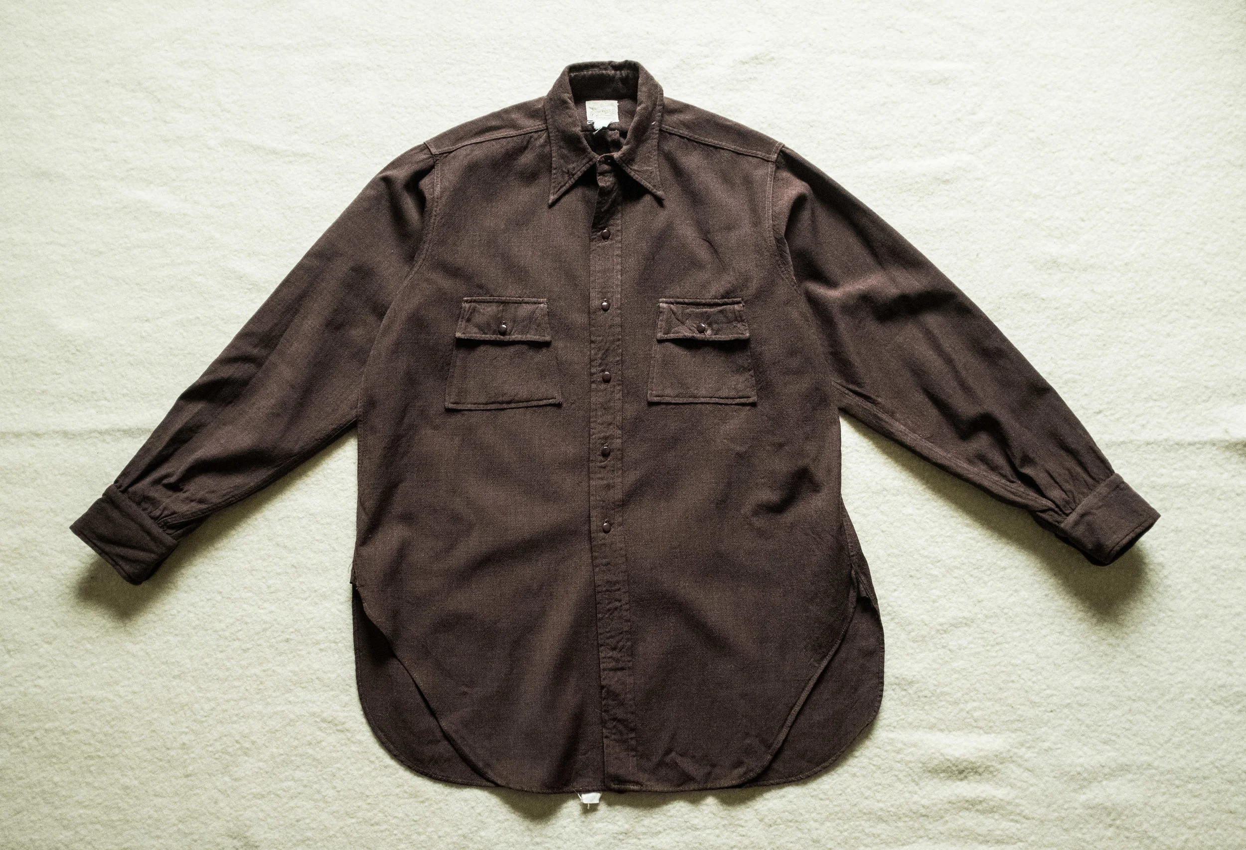Vintage Original 1934 Levis Brown Work Shirt