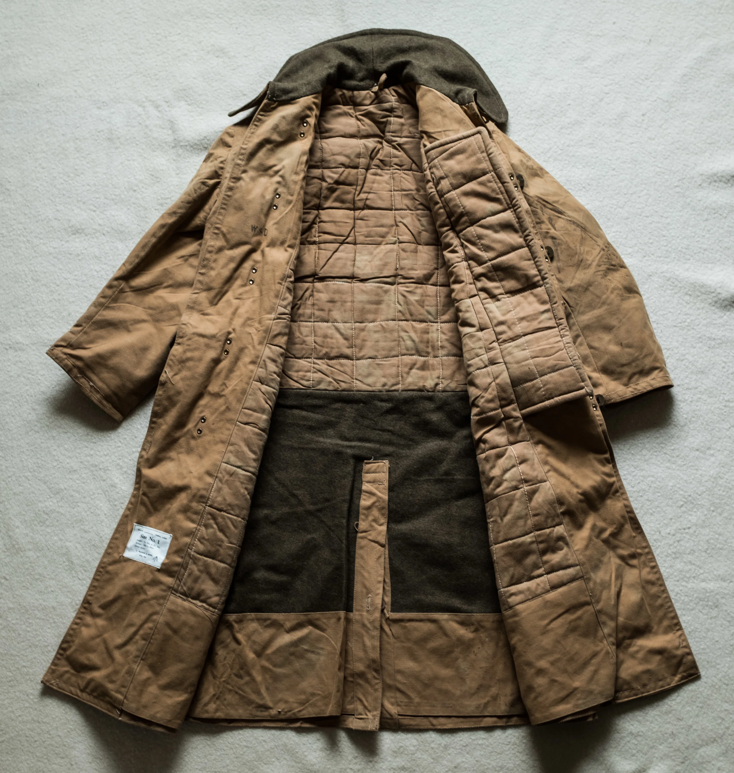 Small Deadstock 1940 WW2 British LRDG Tropal Kapok Khaki Clip