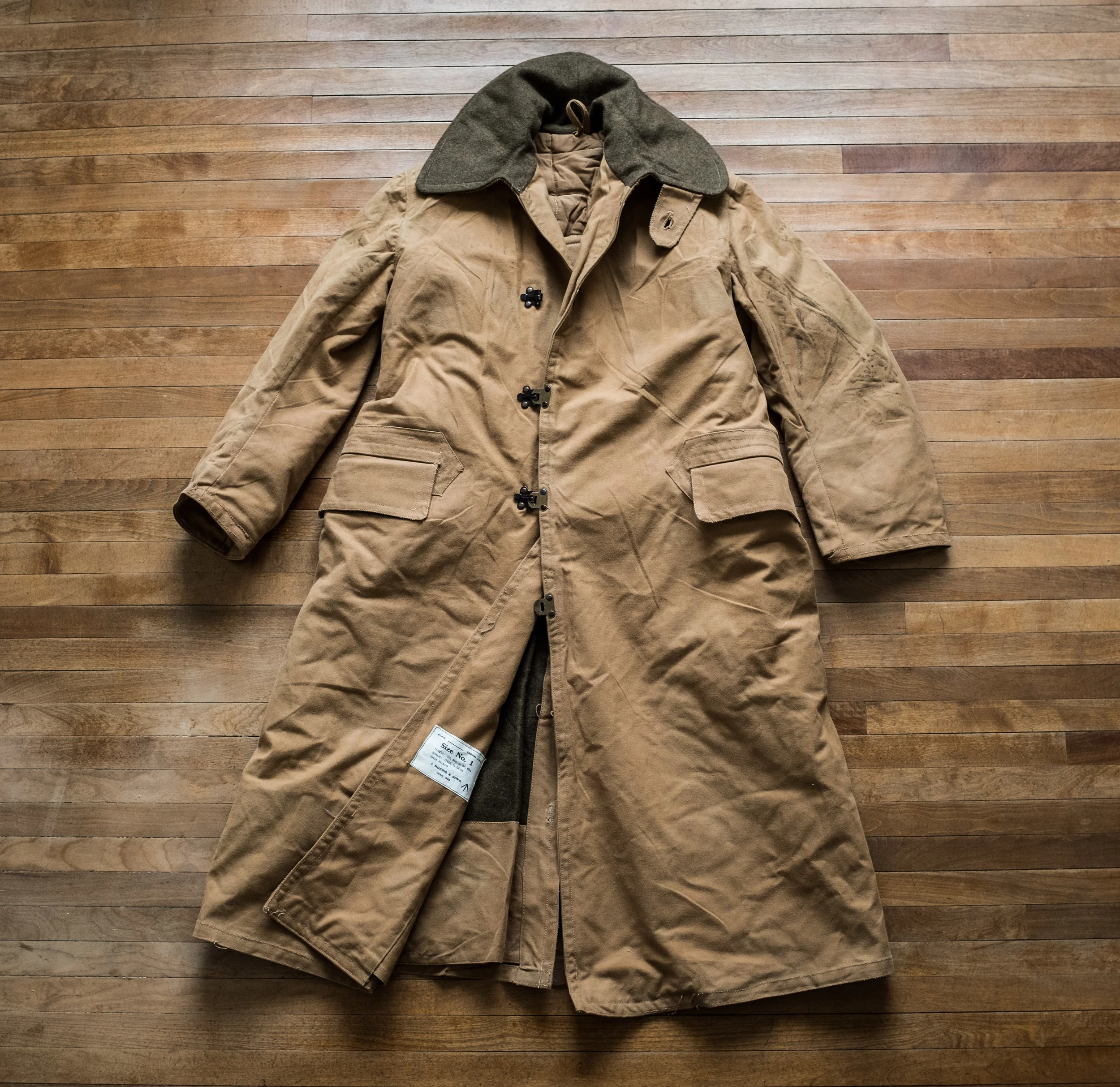 Small Deadstock 1940 WW2 British LRDG Tropal Kapok Khaki Clip