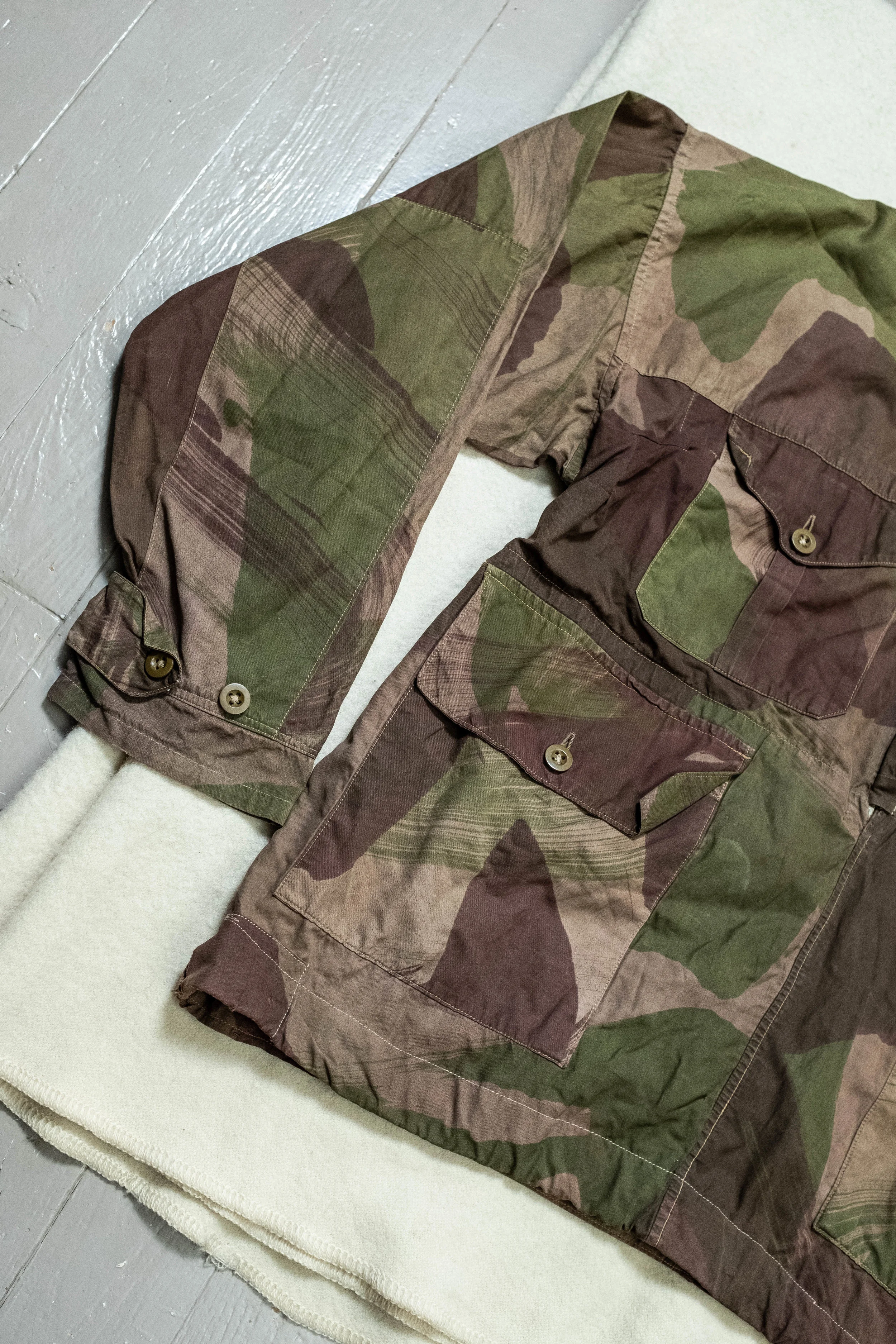 Original WW2 British Windproof SAS Camo Smock — SAUNDERSMILITARIA