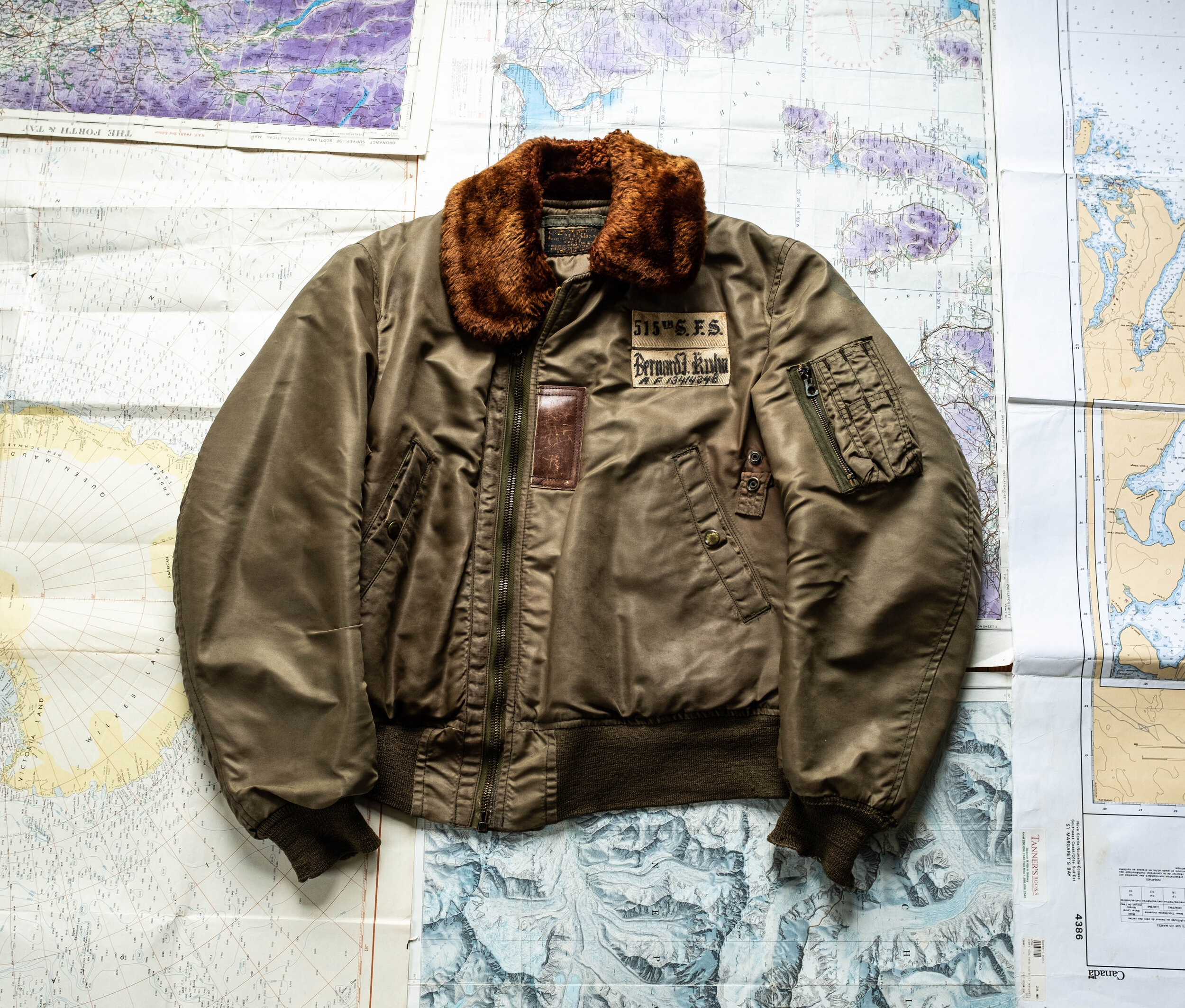 Late 1940's US Air Force B-15B Nylon Flight Jacket w/ Tags