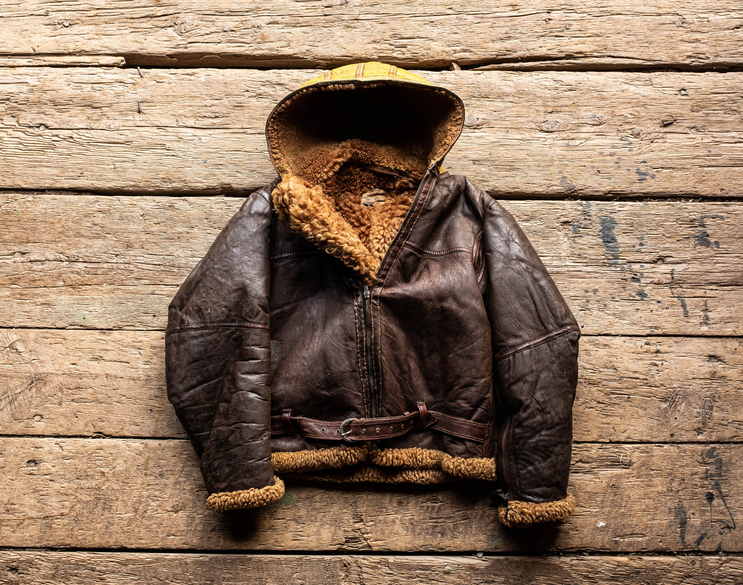 WW2 British RAF Coastal Command Irvin Sheepskin Flight Jacket 