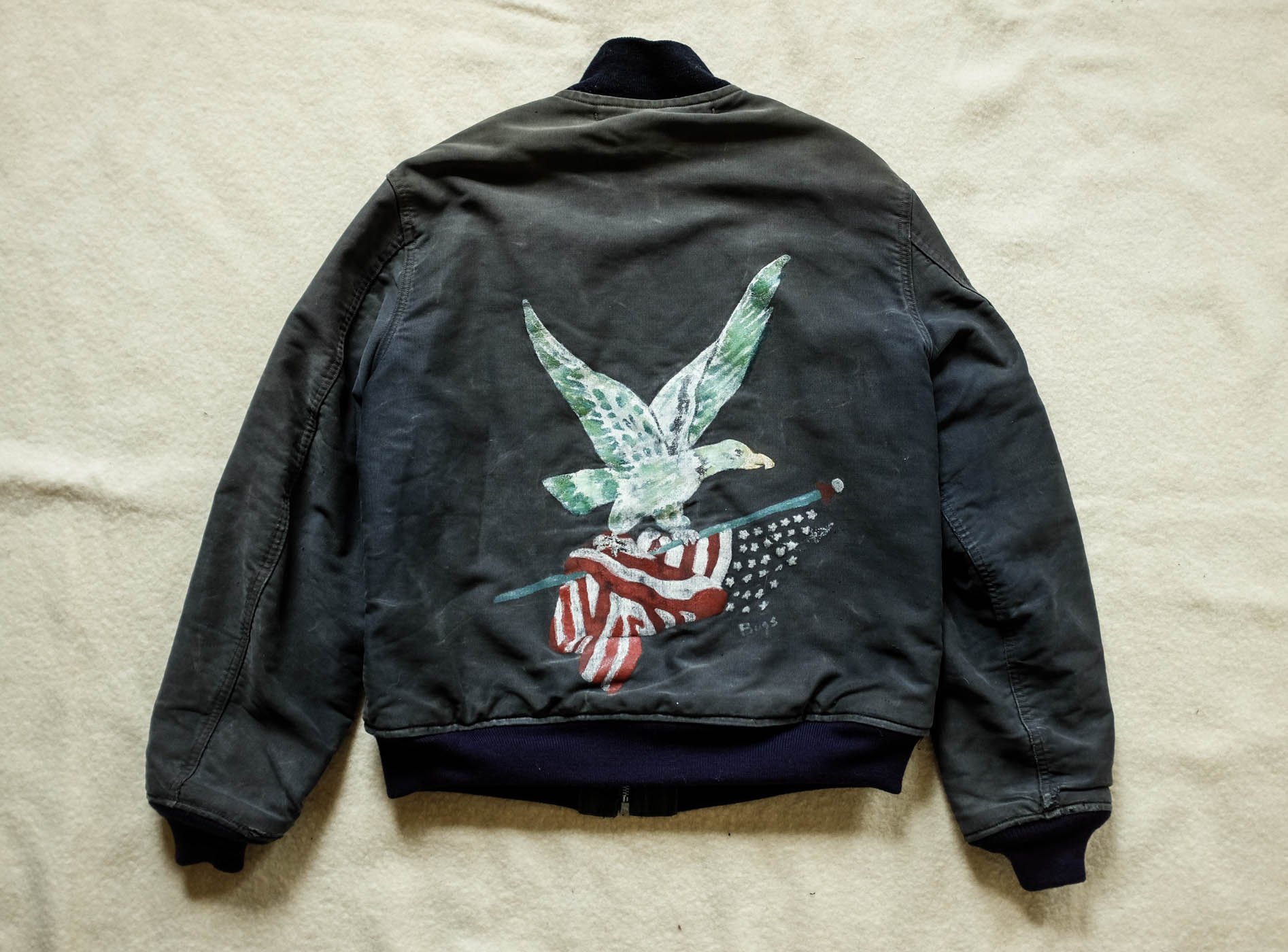 WW2 USN US Navy 1st Pattern Zip Front Deck Jacket