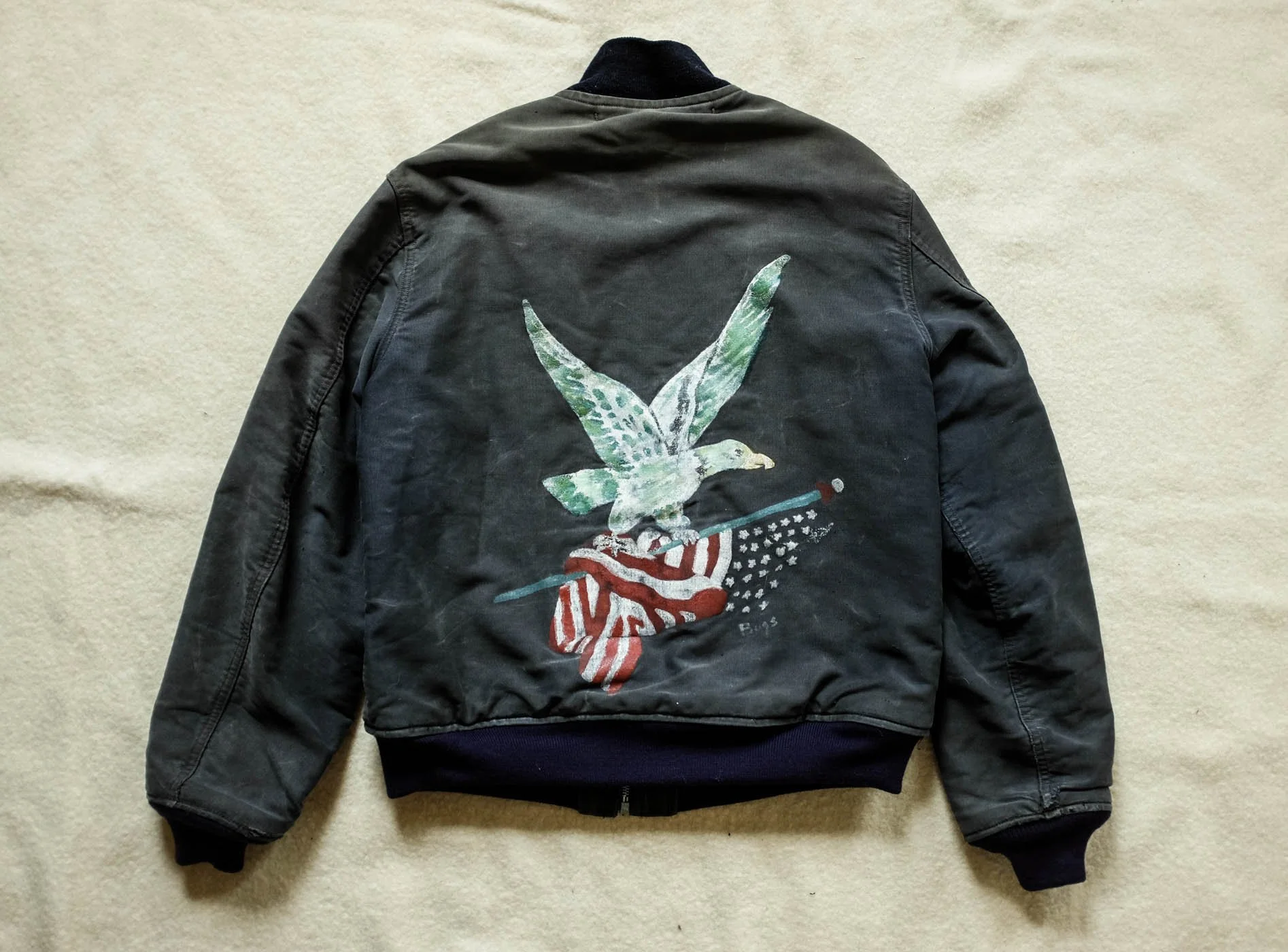 WW2 1st Pattern Zip USN US Navy Blue Deck Jacket — SAUNDERSMILITARIA