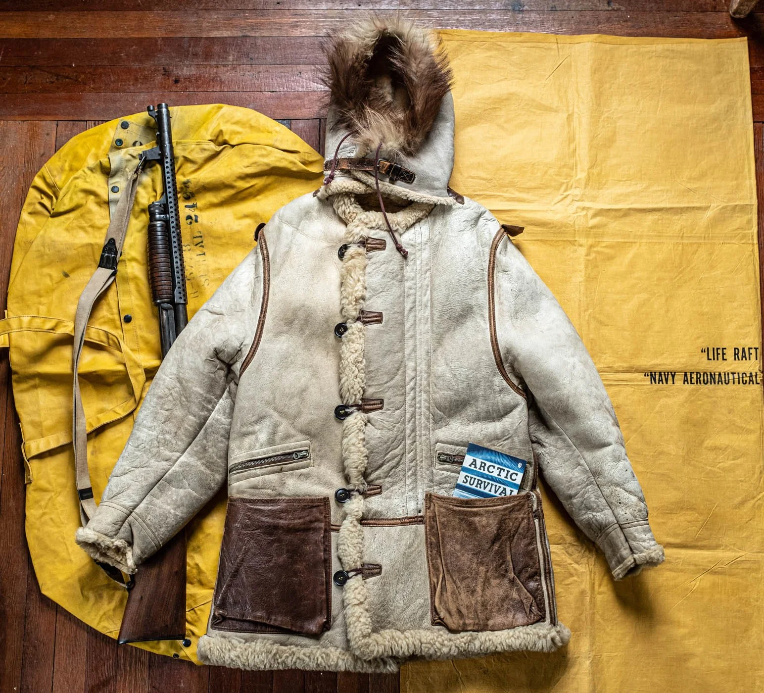 WW2 USAAF B-7 Arctic Sheepskin Leather Flight Parka — SAUNDERSMILITARIA