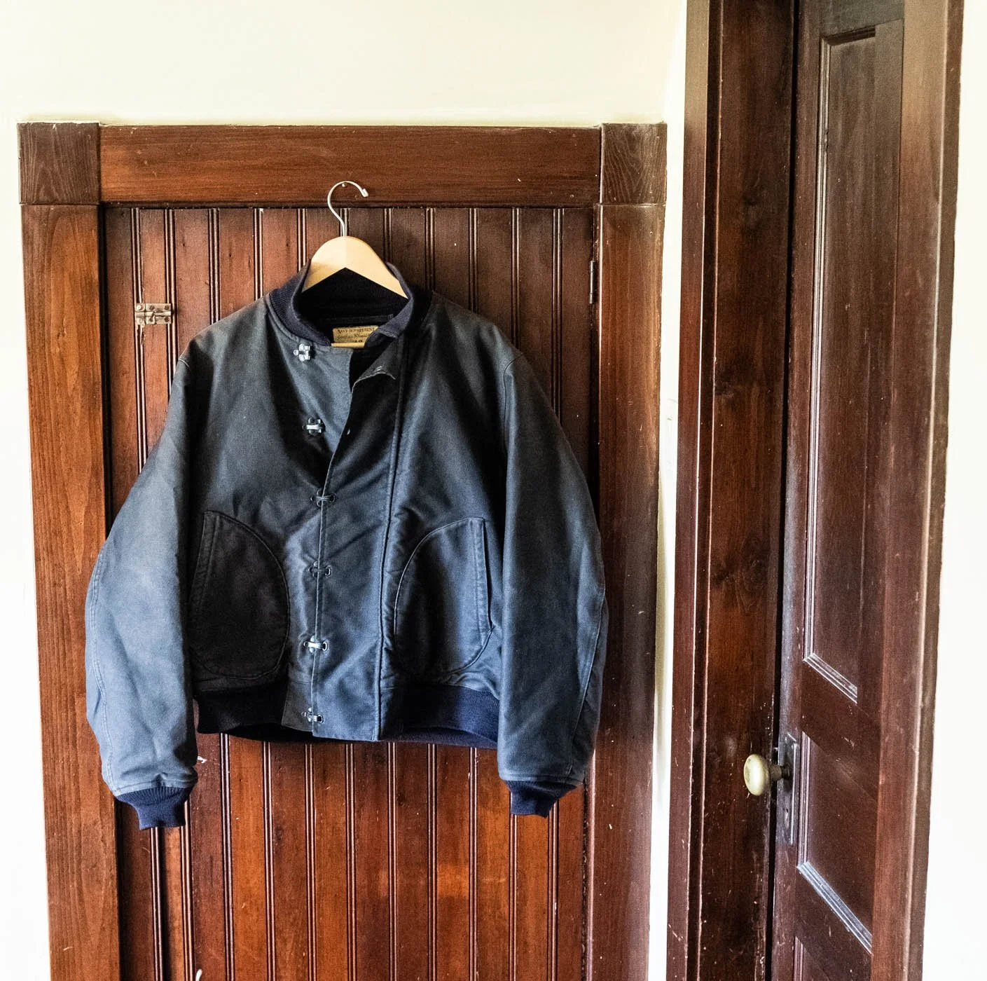 Mint WW2 US Navy Hook Front Jungle Cloth Deck Jacket 