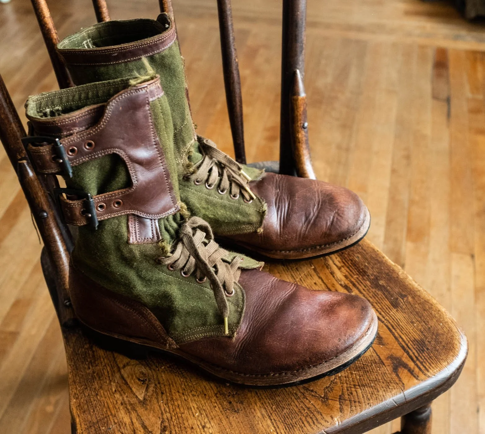 1951 Okinawa US Army Vietnam Advisor Jungle Boots. — SAUNDERSMILITARIA