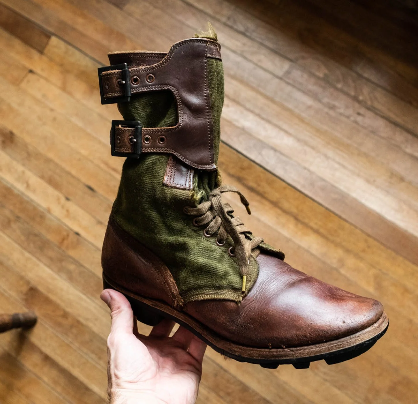 1951 Okinawa US Army Vietnam Advisor Jungle Boots. — SAUNDERSMILITARIA