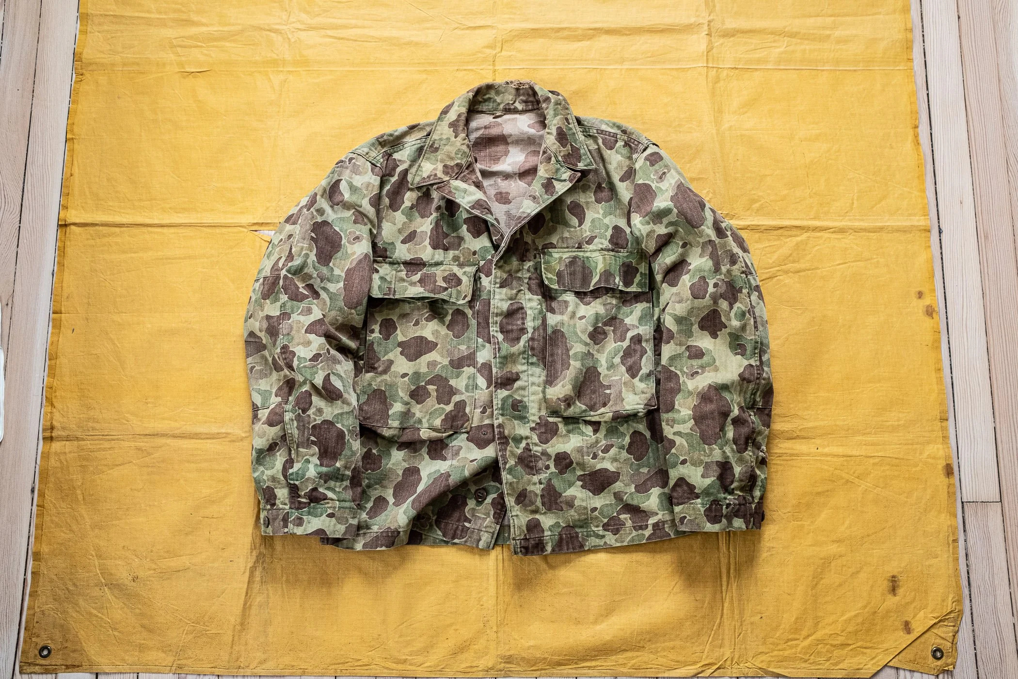 Original WW2 US Army Frogskin Camo Combat Shirt/ Jacket 