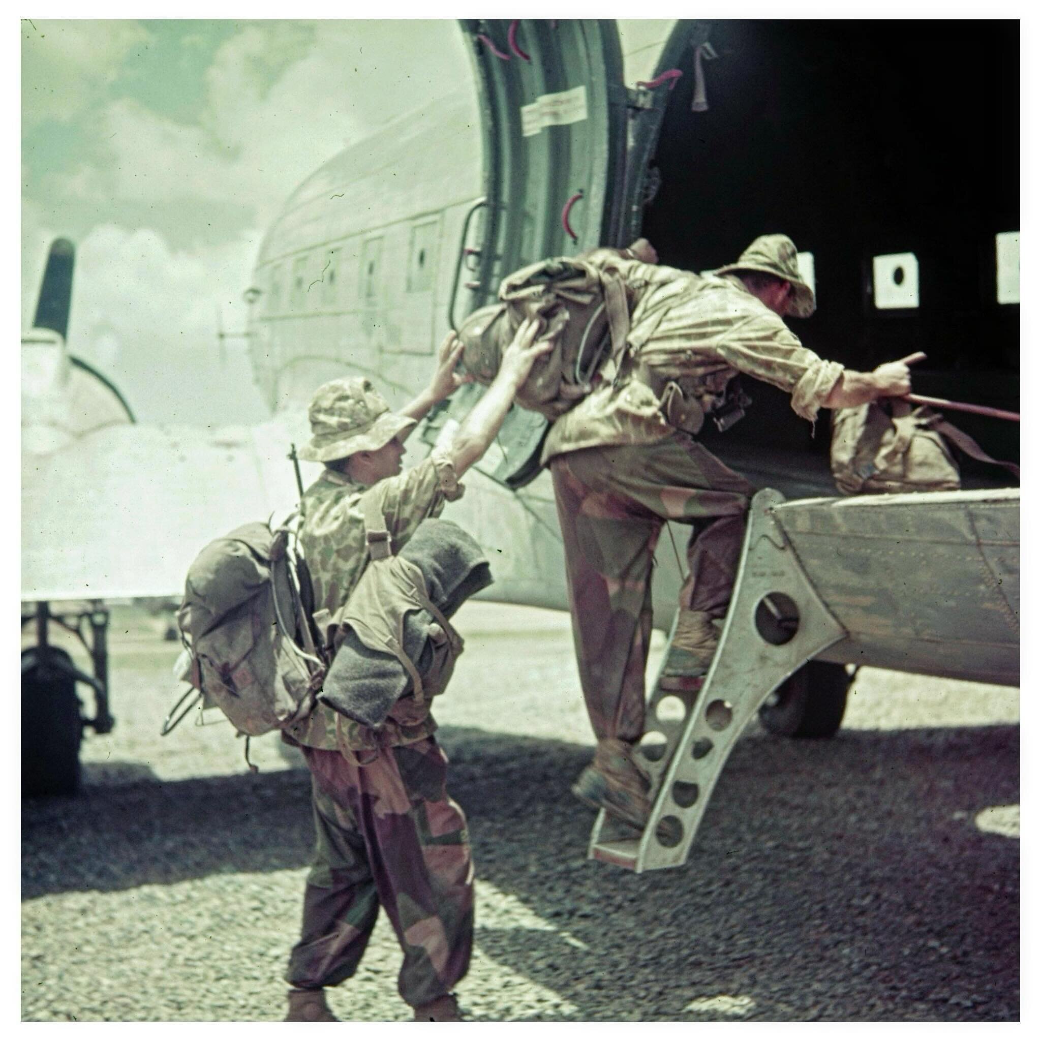 The French doing what they do best. Wearing a big old mixed bag of camouflage during the Indochina war.