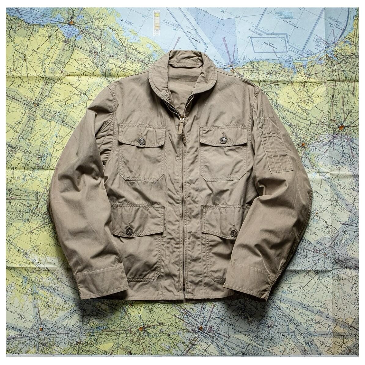 For Sale. Some new pieces have been added to the website including this incredible deadstock US Navy AN-J-2 Summer Lightweight Flight Jacket developed very late WW2 and used during the late 40&rsquo;s/ early 50&rsquo;s. 

Available now at Saundersmil