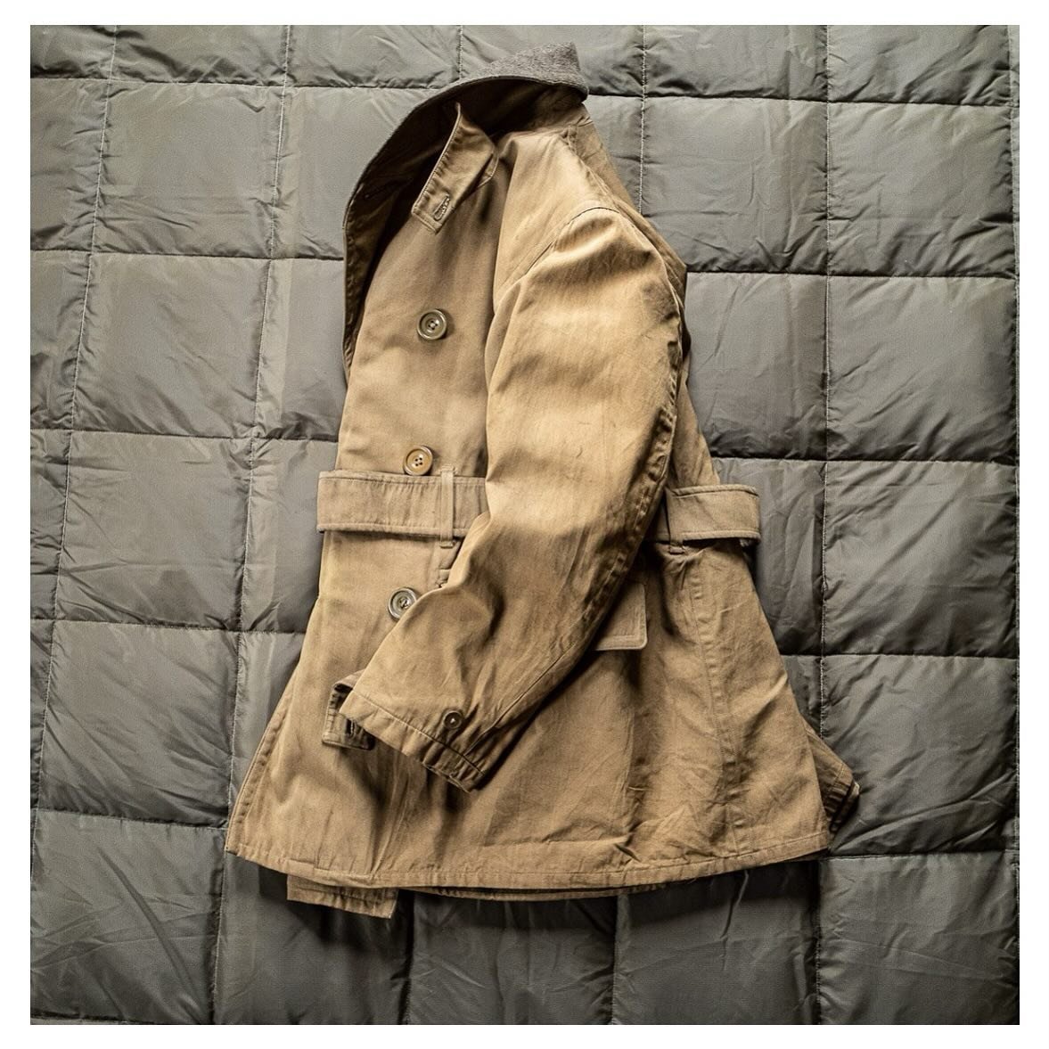 For Sale. Here is a good one that is sitting on the website right now. The incredibly hard to find British-Made US Army Jeep Coat Mackinaw from 1944. 

Beautiful khaki shell, immaculate wool lining, and British Broad Arrow tag all intact. Available n