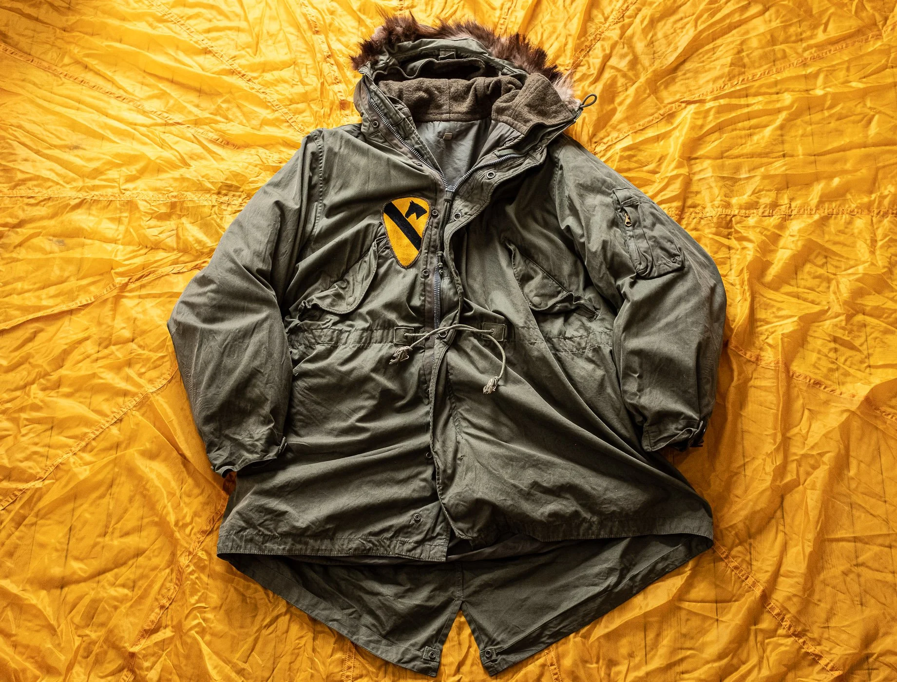 Ultra Rare Ex-48 US Army Experimental Poplin Fishtail Parka w 