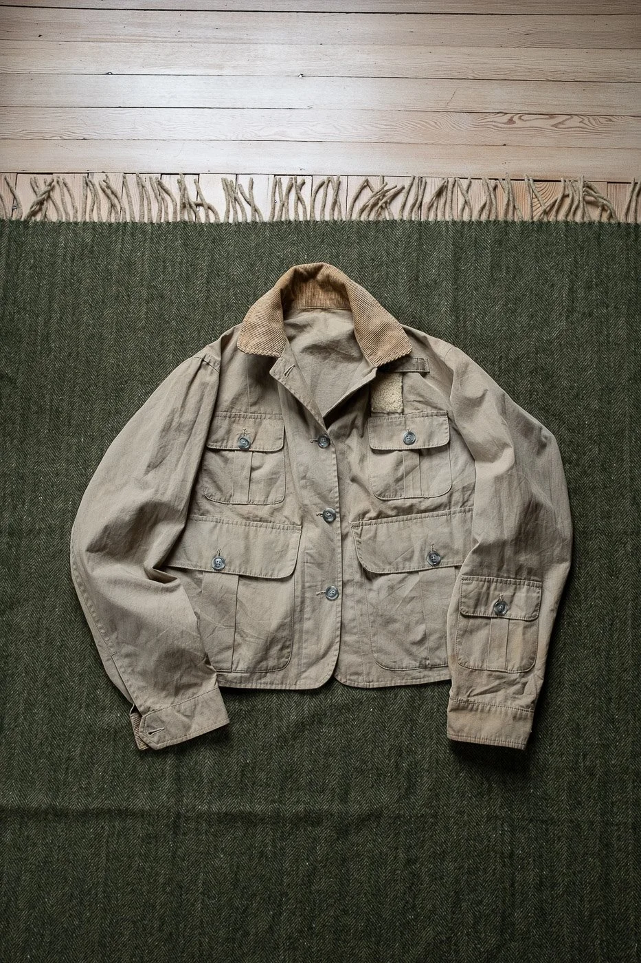 1960's Abercrombie Fitch Cropped Fly Fishing/ Canoeist Wading Jacket