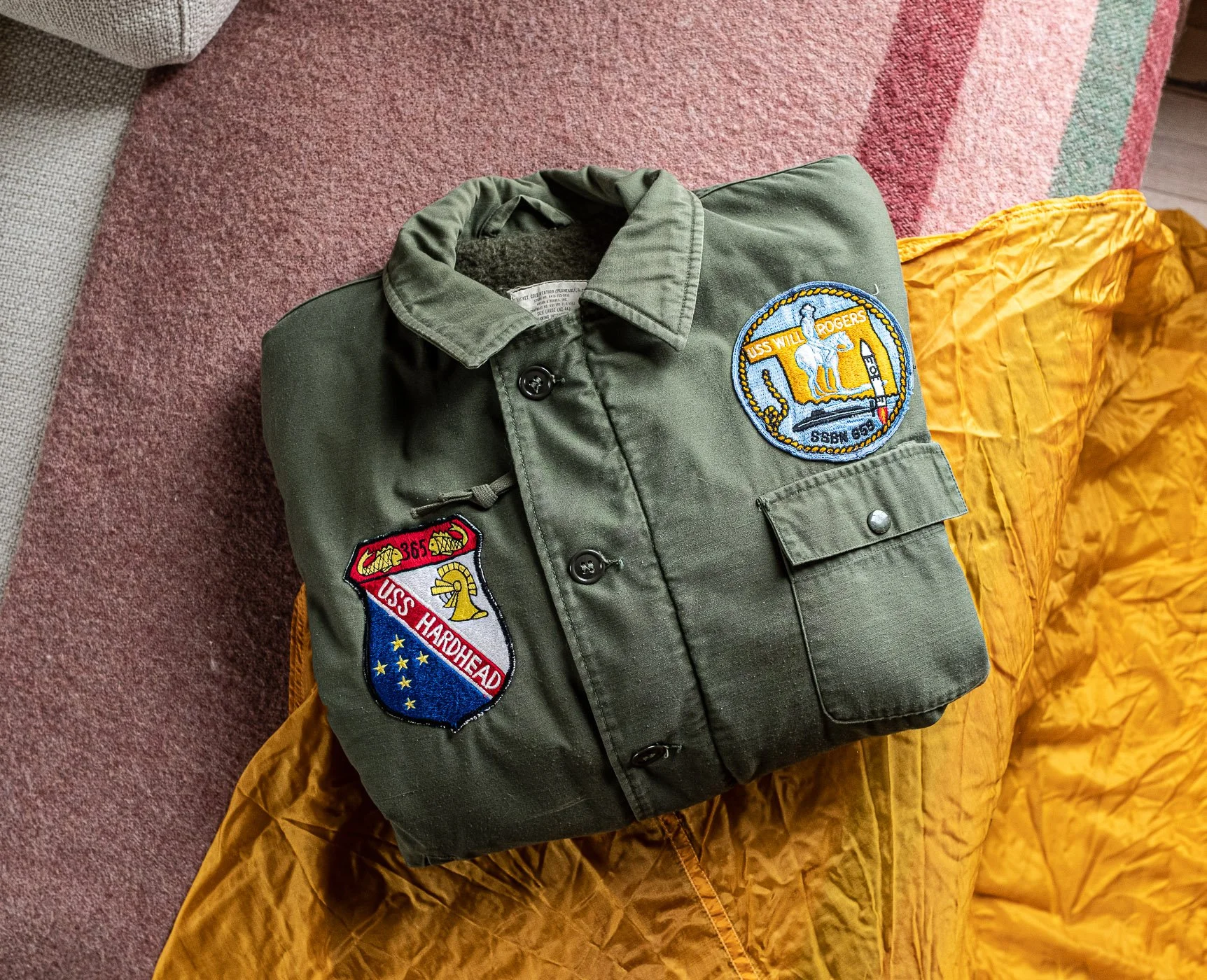 Stunning Submariner Patched US Navy A-2 Deck Jacket  