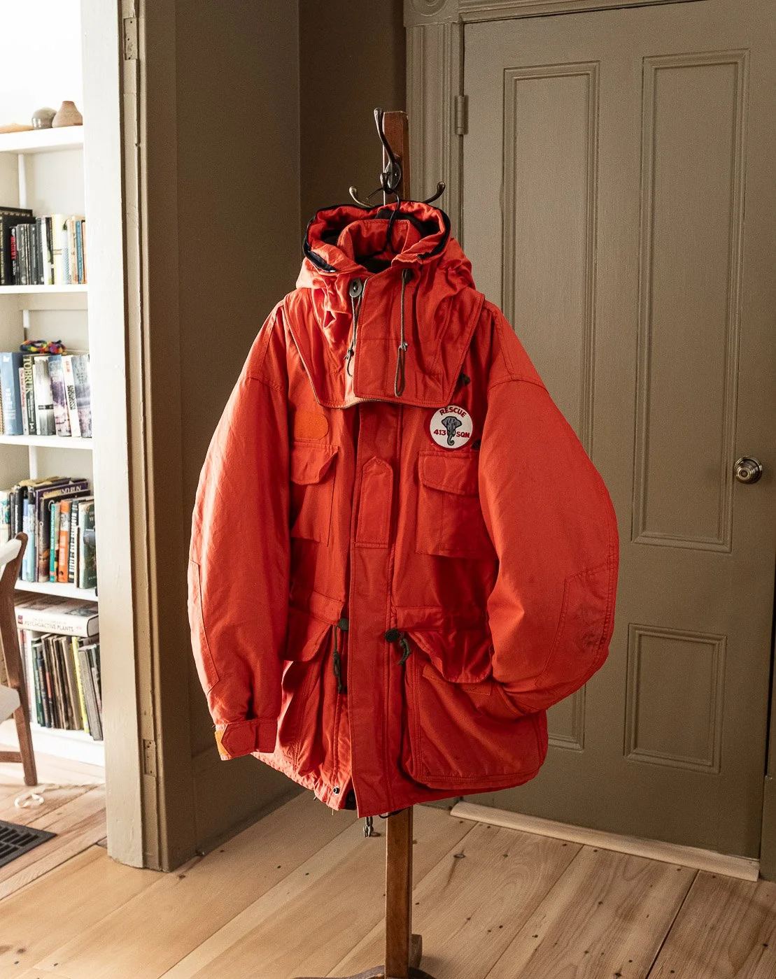 rrl mister freedom real mccoy nigel cabourn usarp canadian sar tech ventile orange smock