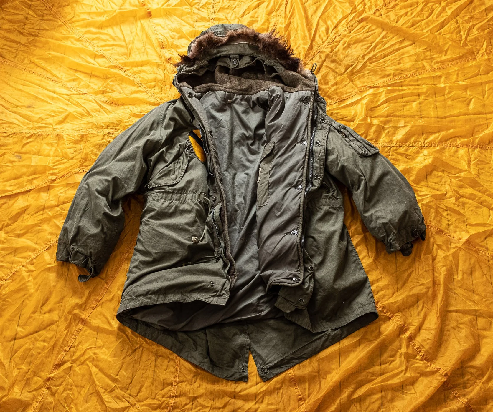 Ultra Rare Ex-48 US Army Experimental Poplin Fishtail Parka w 