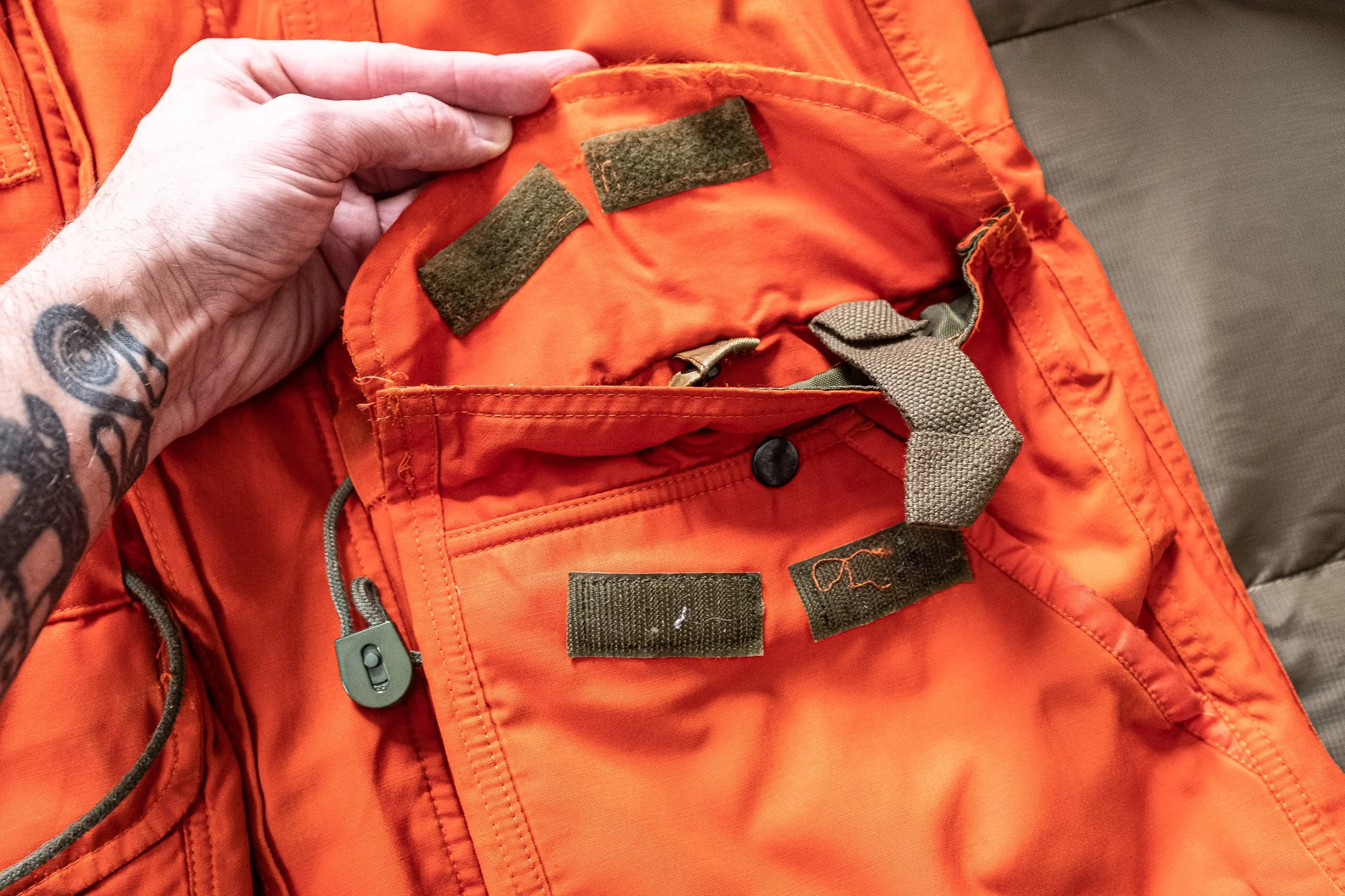 Vintage Canadian SAR-Tech Pararescue Orange Survival Jacket 