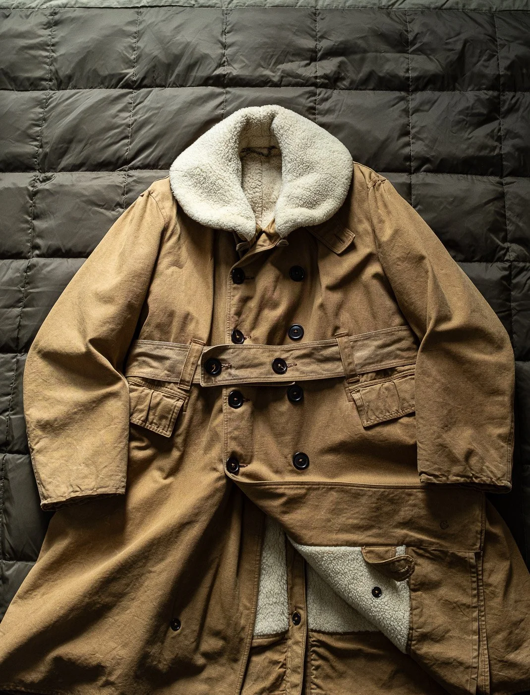 ww2 korean war canadian motorcycle dispatch coat there will be blood mackinaw