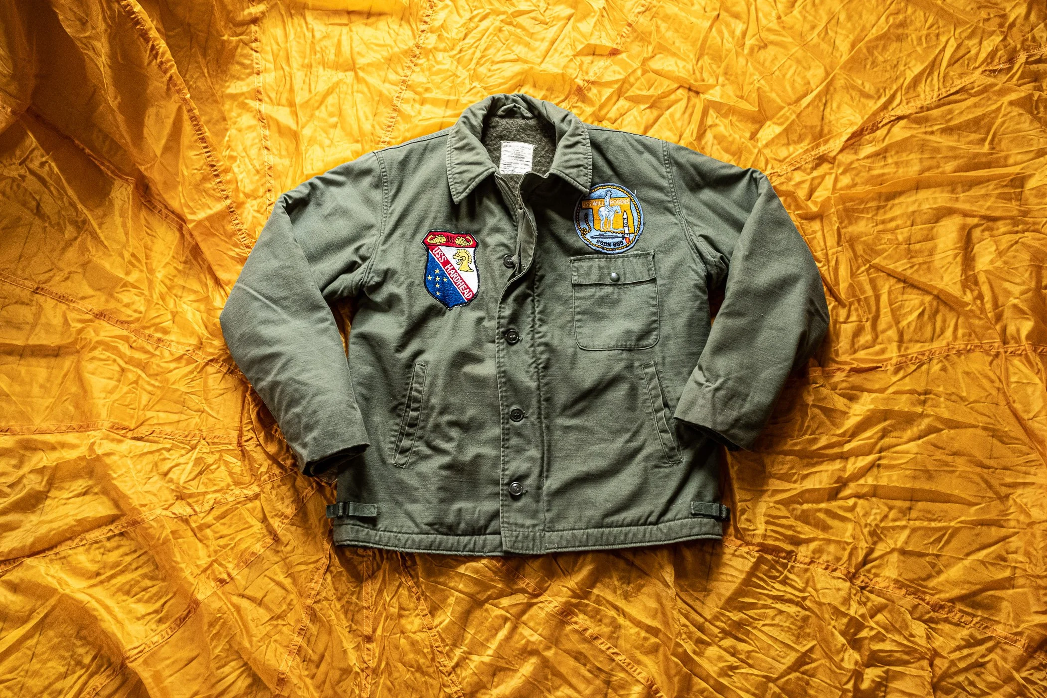 Stunning Submariner Patched US Navy A-2 Deck Jacket  