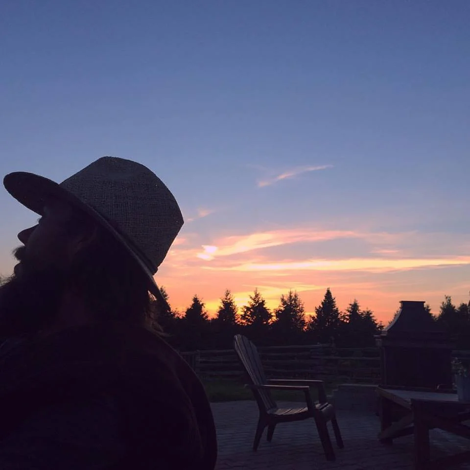 Relaxing at the end of the day.