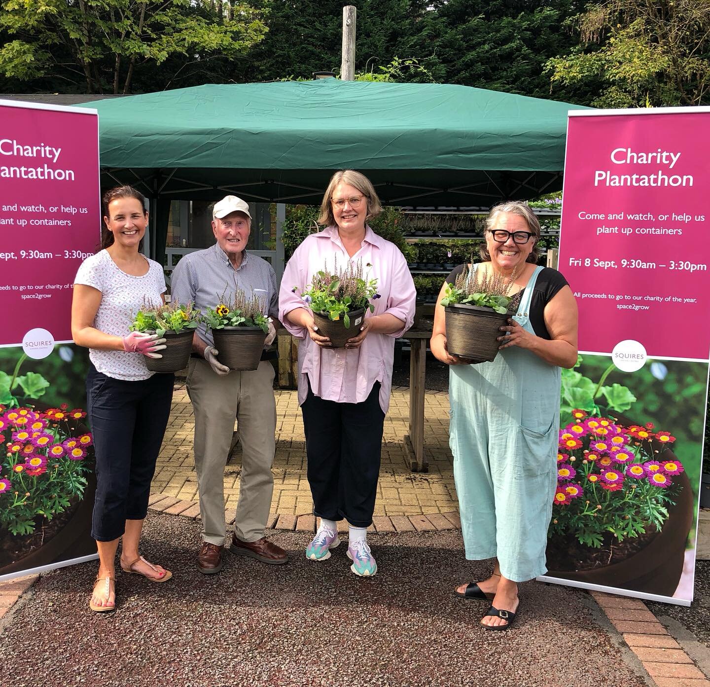 We are incredibly proud that Squires Garden Centre at Badshot lea have chosen us as their charity of the year! 🙌 

They have already been so supportive. They hosted a charity plantathon in September, donating the proceeds of the planters sold.

Toni