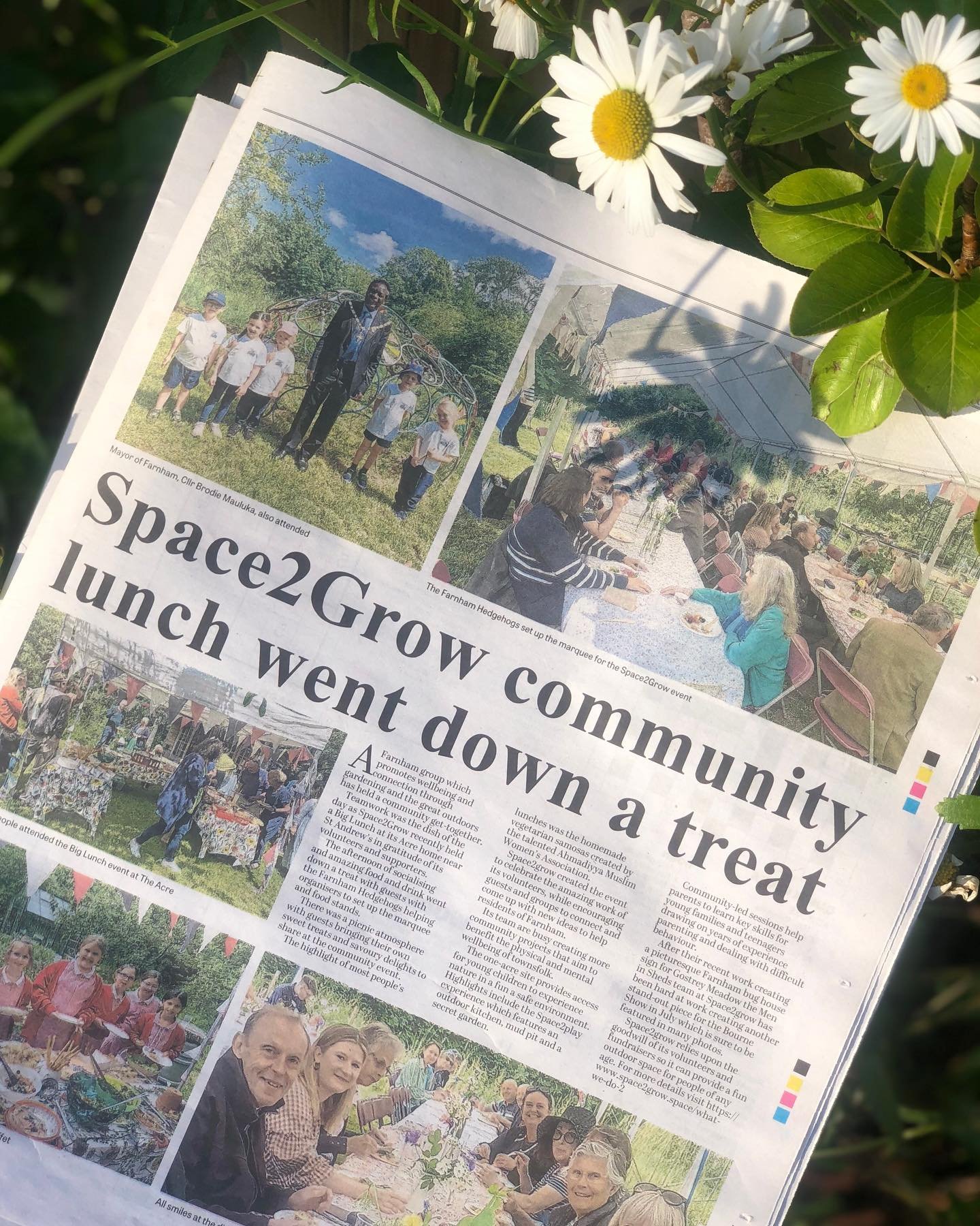 In the @farnhamherald today! Lovely article covering the recent lunch.

Click link in bio to see our latest newsletter which features all the pictures. 💚