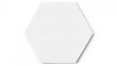 Fireclay Tile Hexagon 6 in White Wash