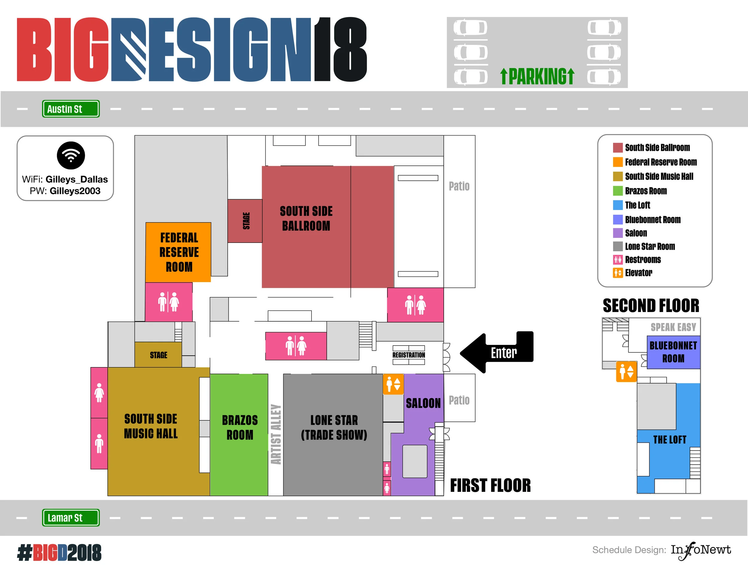 Big Design Conference 2018 Map