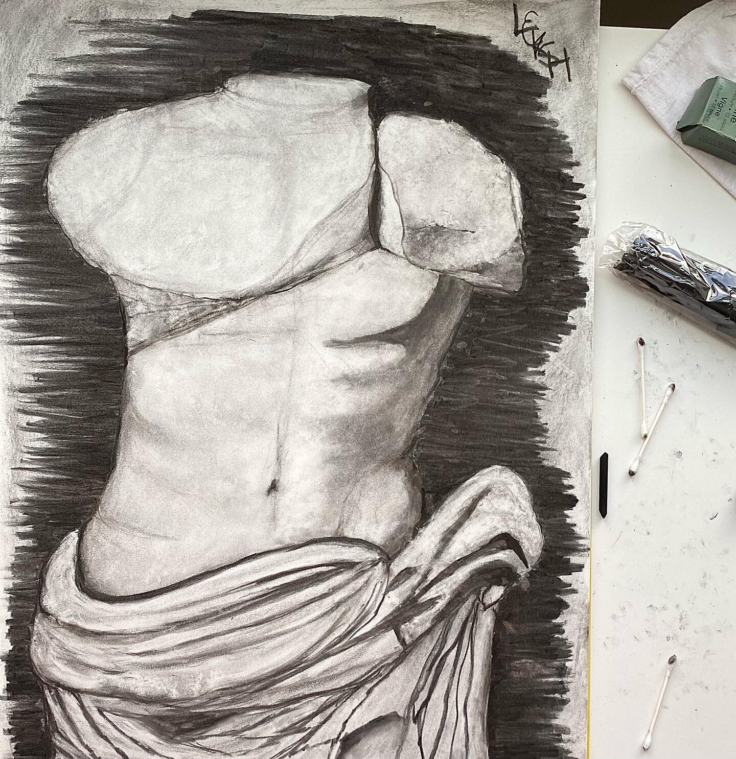 I haven&rsquo;t been able to stop working on this piece, but I think I&rsquo;m finally happy with where it&rsquo;s at. Had a lot of fun with the first half of this D/I assignment let&rsquo;s hope the collage version comes out well too. 

I have such 