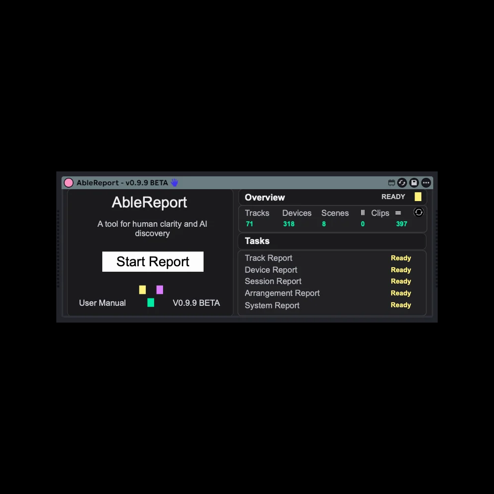 AbleReport - Max for Live Device