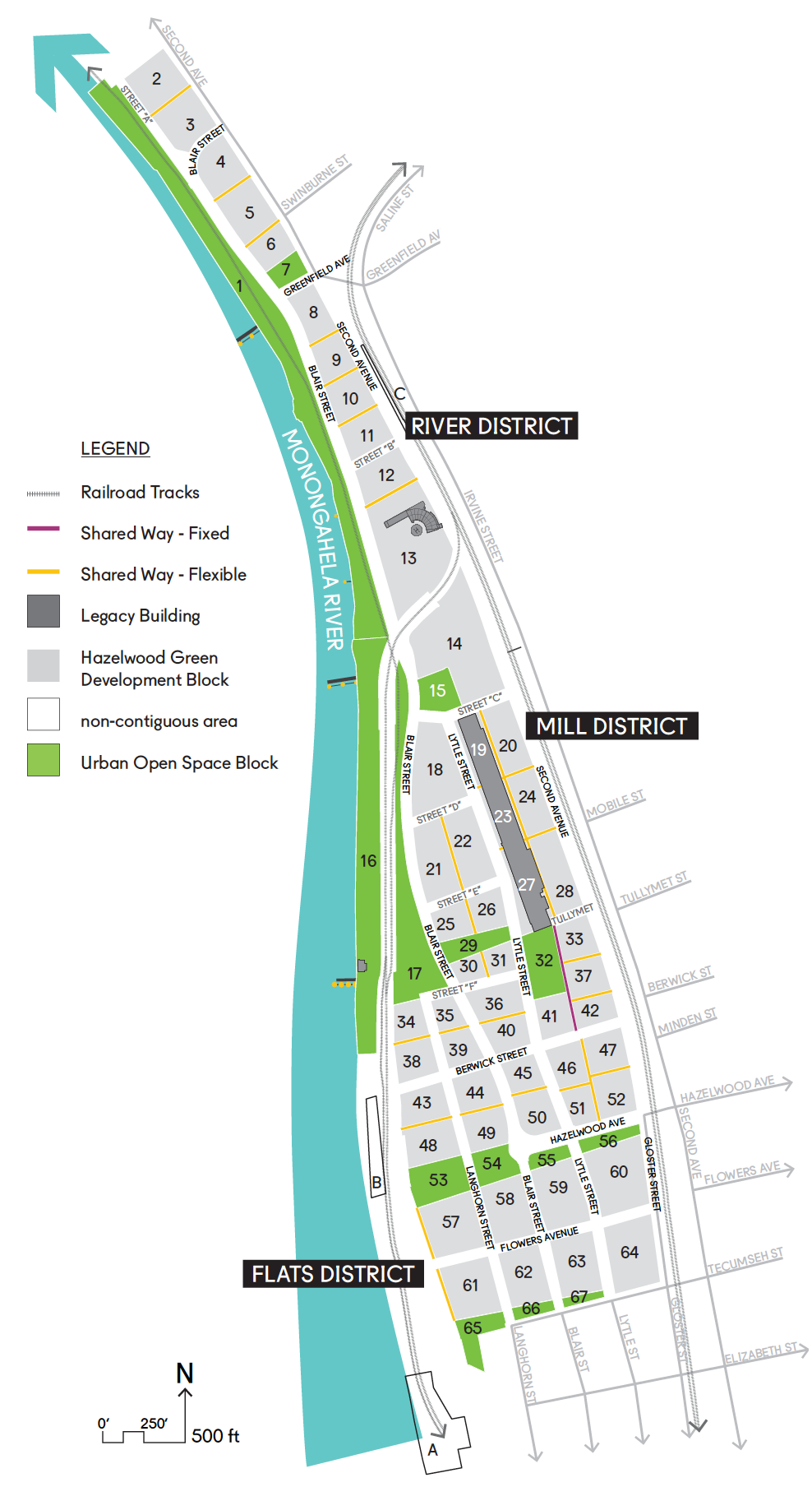 Site map of Hazelwood Green, 2018.