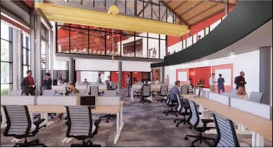 Historic Roundhouse At Hazelwood Green Brownfield Site In Allegheny County Undergoing Renovations For OneValley’s Pittsburgh Innovation Center