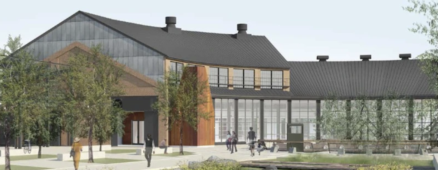 A train engine repair building is turned into an innovation center