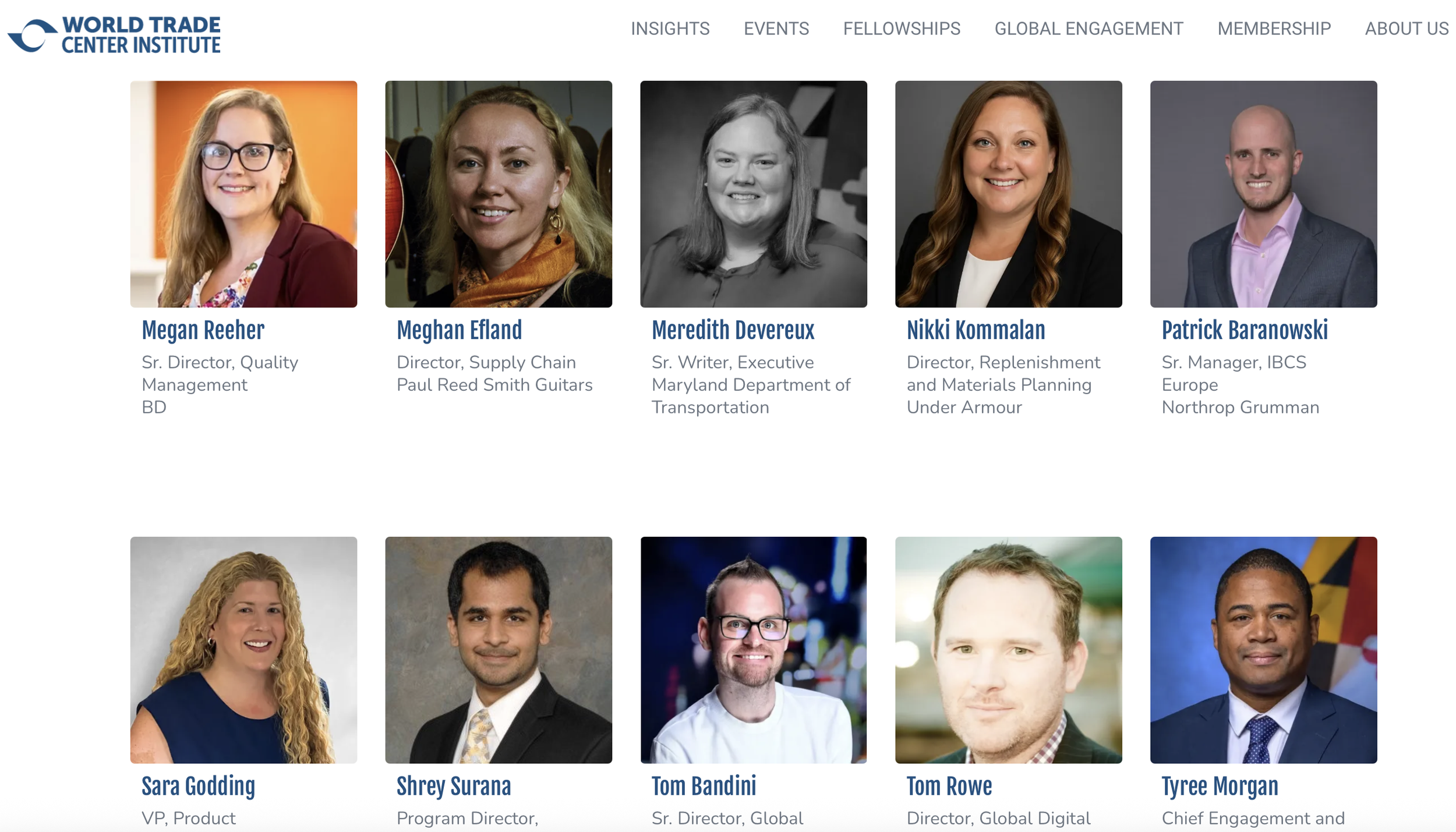 WTCI ANNOUNCES 2026 COHORT OF BOWE FELLOWS