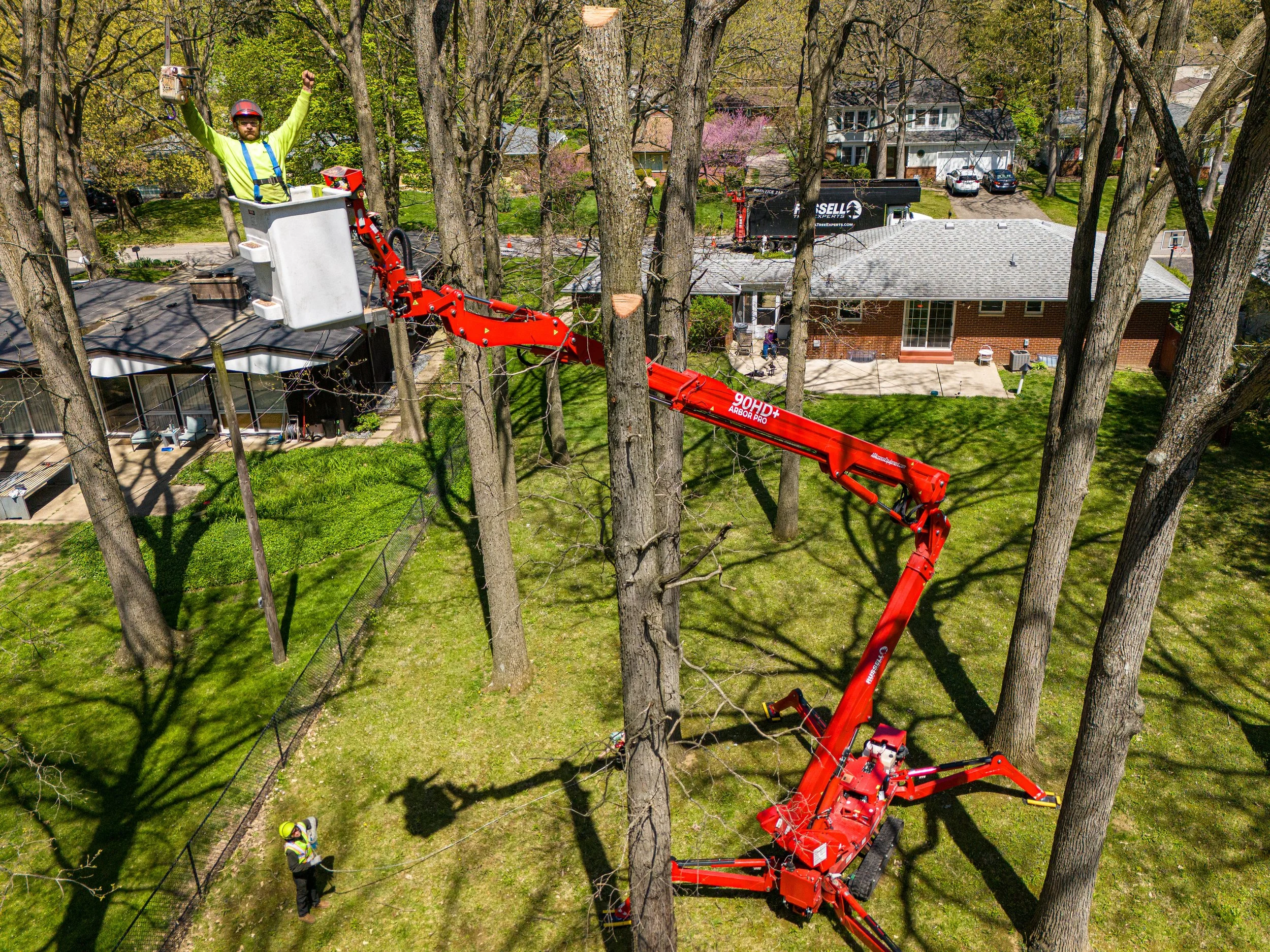 Russell Tree Experts — Your Friendly Neighborhood Spider-lift