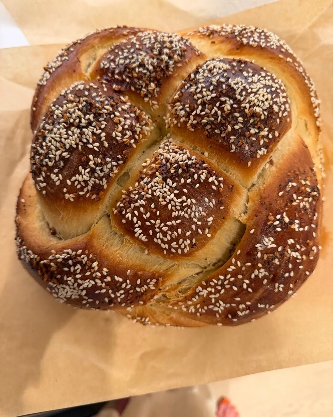The first Challah I ever made!  Thanks to Tammy for her recipe and guidance!!